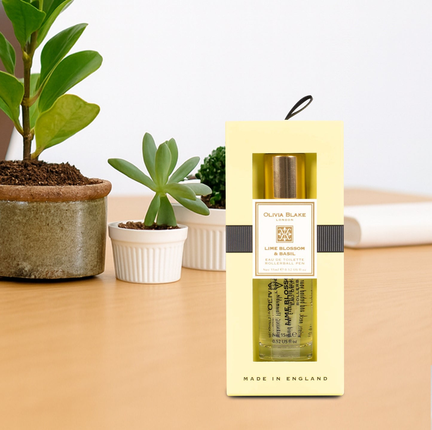 Olivia Blake Lime Blossom & Basil Perfume Roller Ball – 15 ml/0.52 fl oz Fine Fragrance Eau de Toilette, Travel Size Perfume for Women