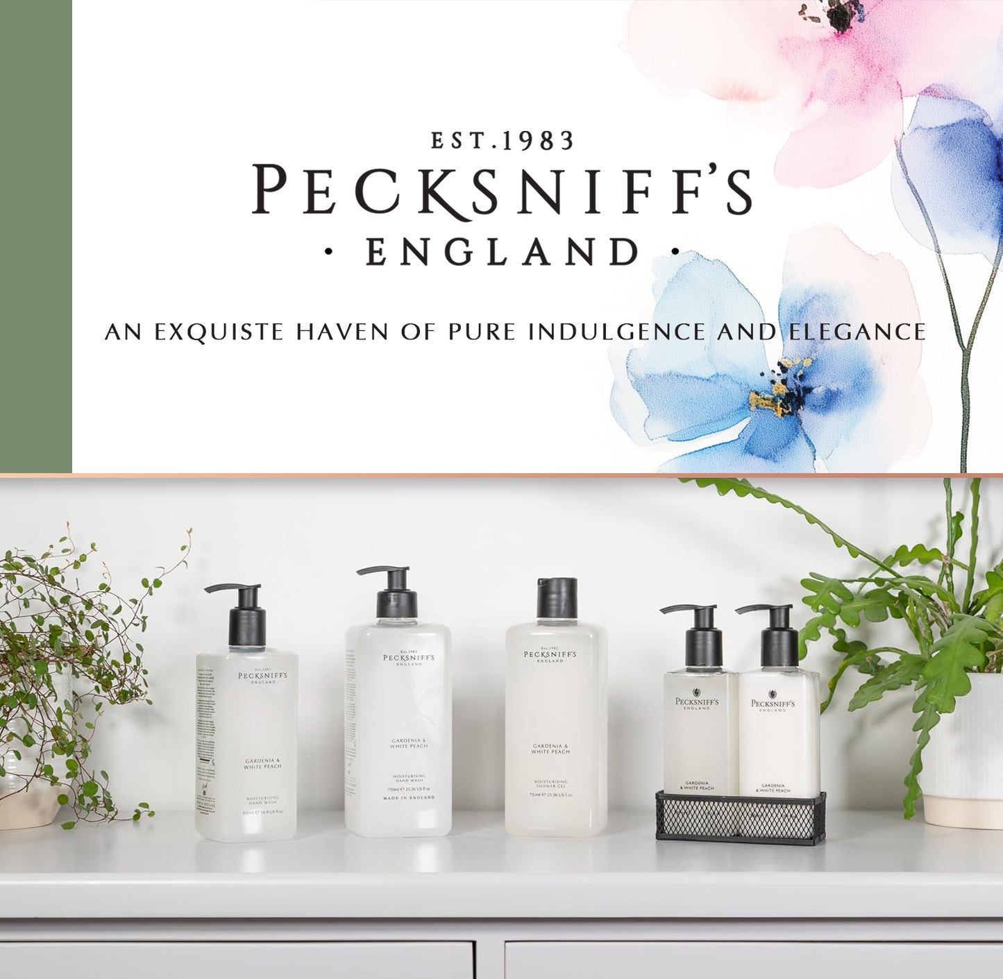 Pecksniff's Gardenia & White Peach Hand Wash 480ml/16.2 fl oz