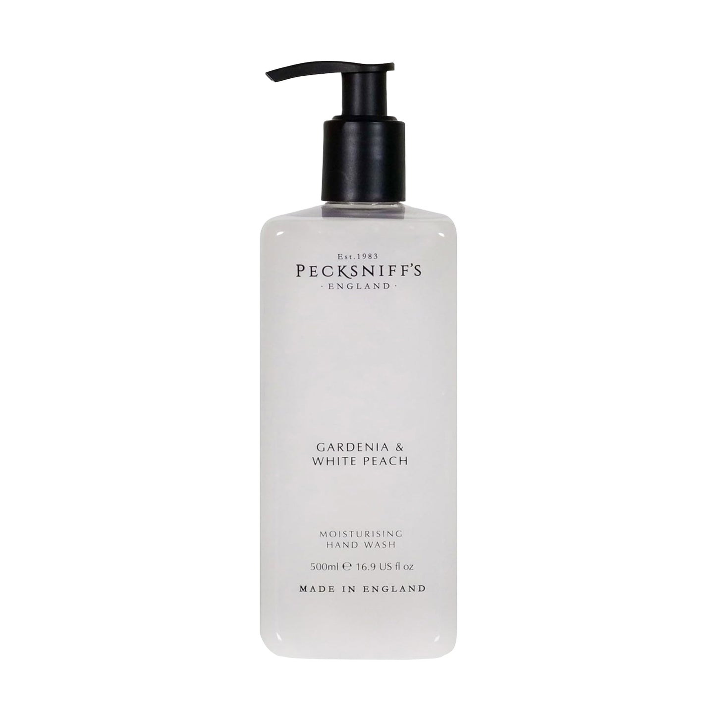 Pecksniffs Classic Gardenia & White Peach Scented Moisturizing Hand Wash | 500ml, 16.9 Fl oz