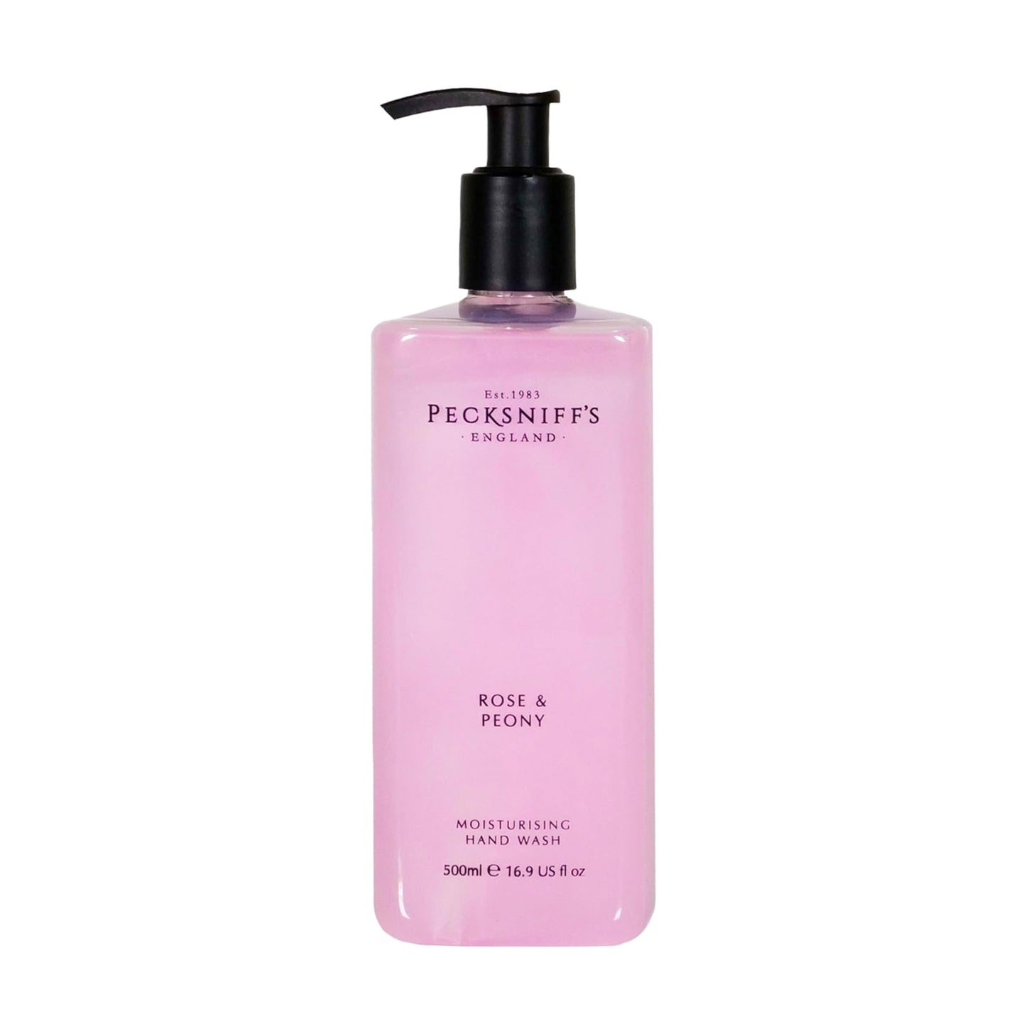 Pecksniffs Classic Rose & Peony Scented Moisturizing Hand Wash | 500ml, 16.9 Fl oz