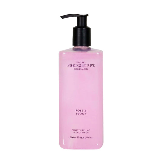 Pecksniffs Classic Rose & Peony Scented Moisturizing Hand Wash | 500ml, 16.9 Fl oz