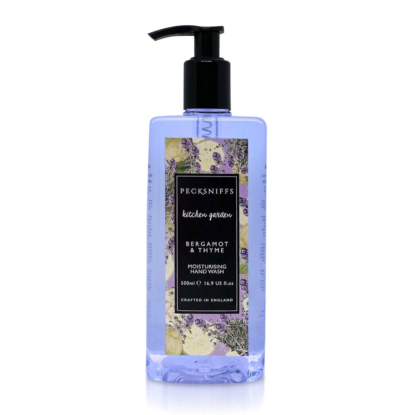 Pecksniff's Classic Bergamot & Thyme Scented Moisturizing Hand Wash | 500ml, 16.9 Fl oz