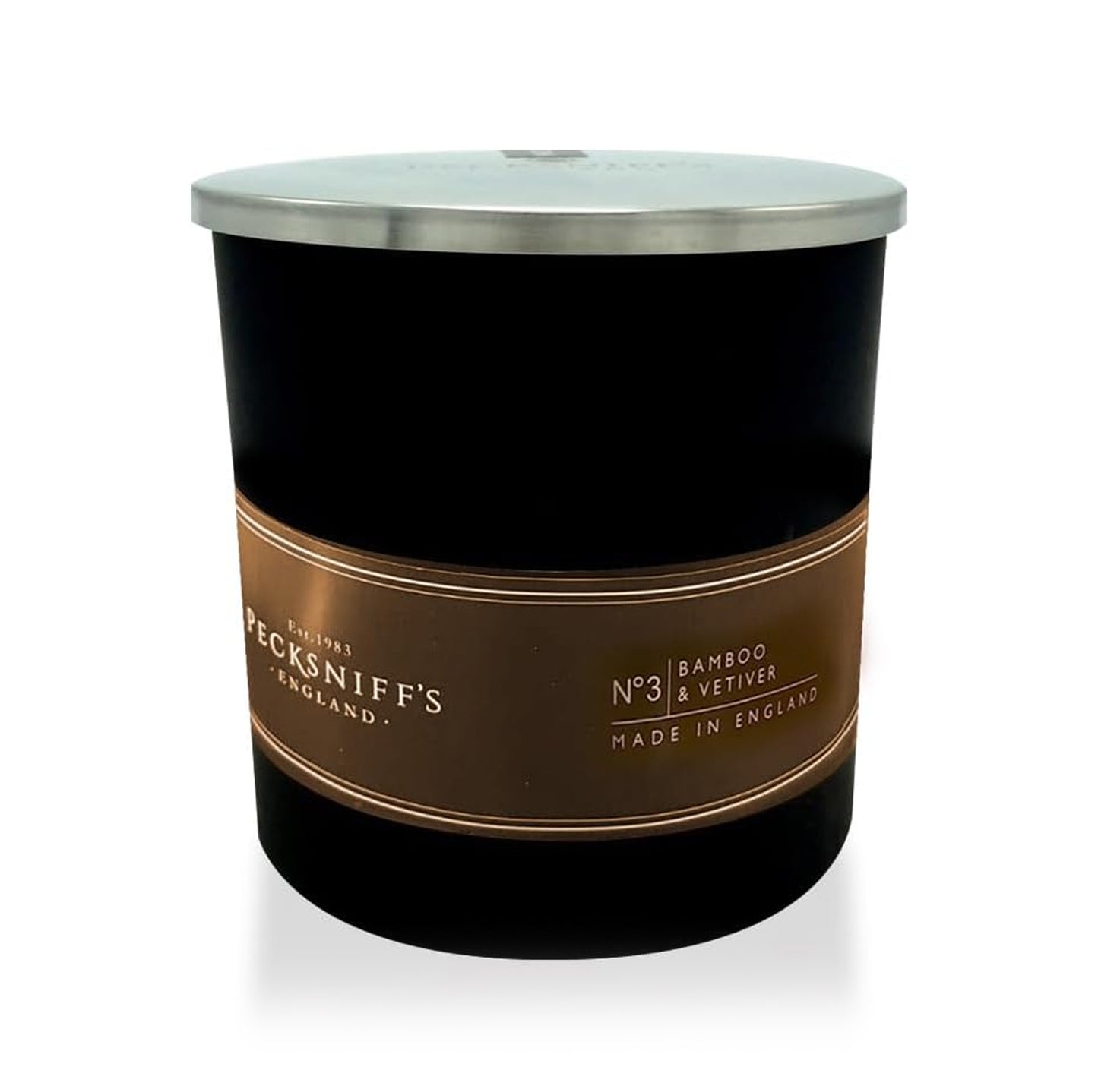 Pecksniffs Black Bamboo & Vetiver Scented Candle | 1 Wick, 184g/6.49oz