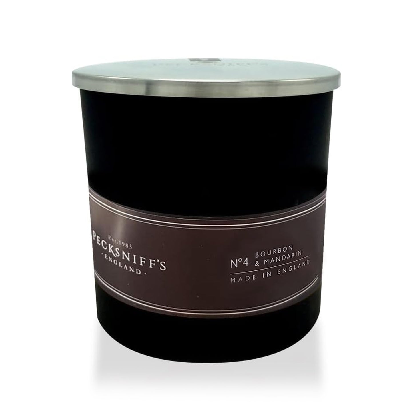 Pecksniffs Black Bourbon & Mandarin Scented Candle | 1 Wick, 184g/6.49oz