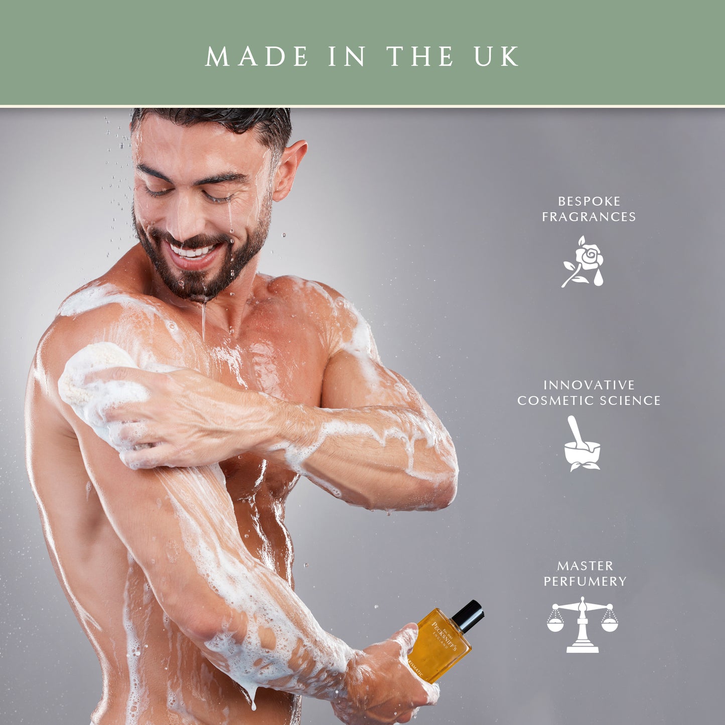 Pecksniffs Charismatic Men's Bath and Shower Gel | 500ml /16.9 Fl Oz