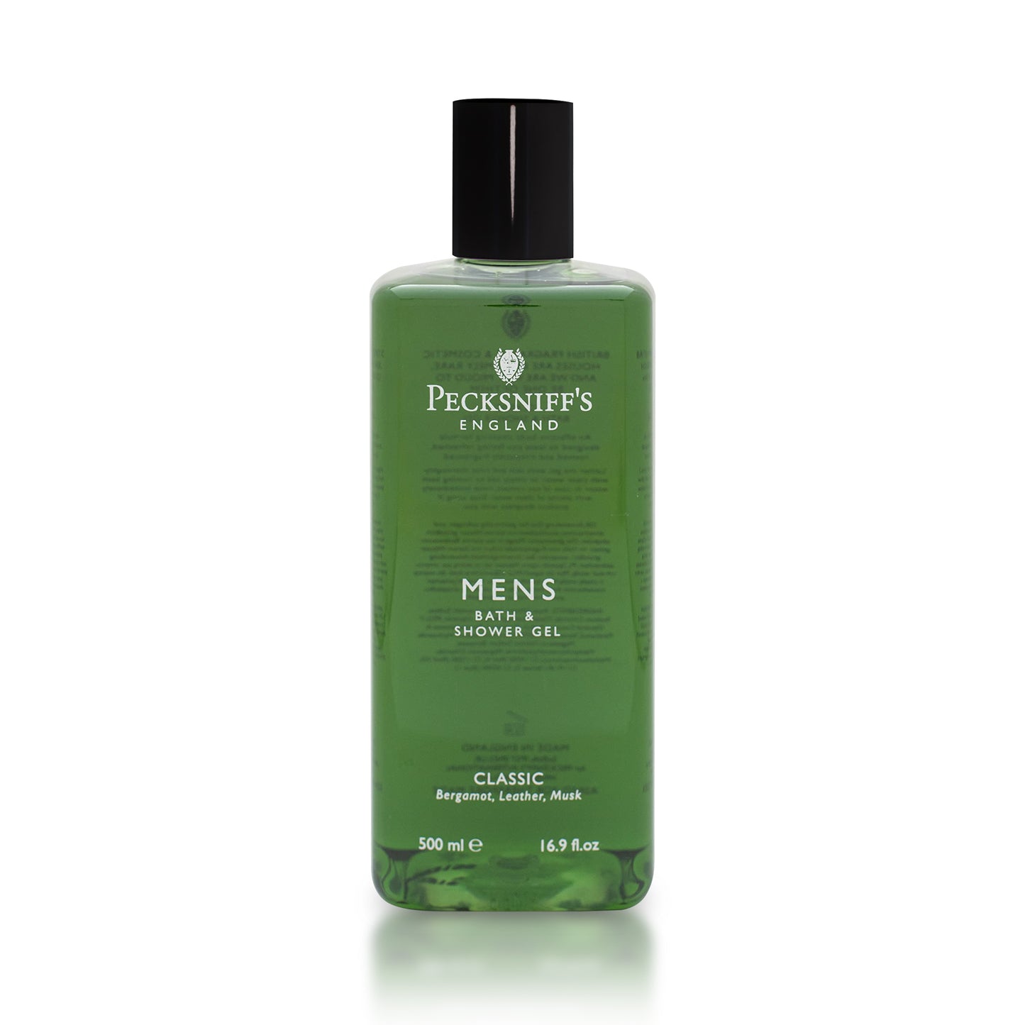 Pecksniffs Classic Men's Bath and Shower Gel | 500ml /16.9 Fl Oz