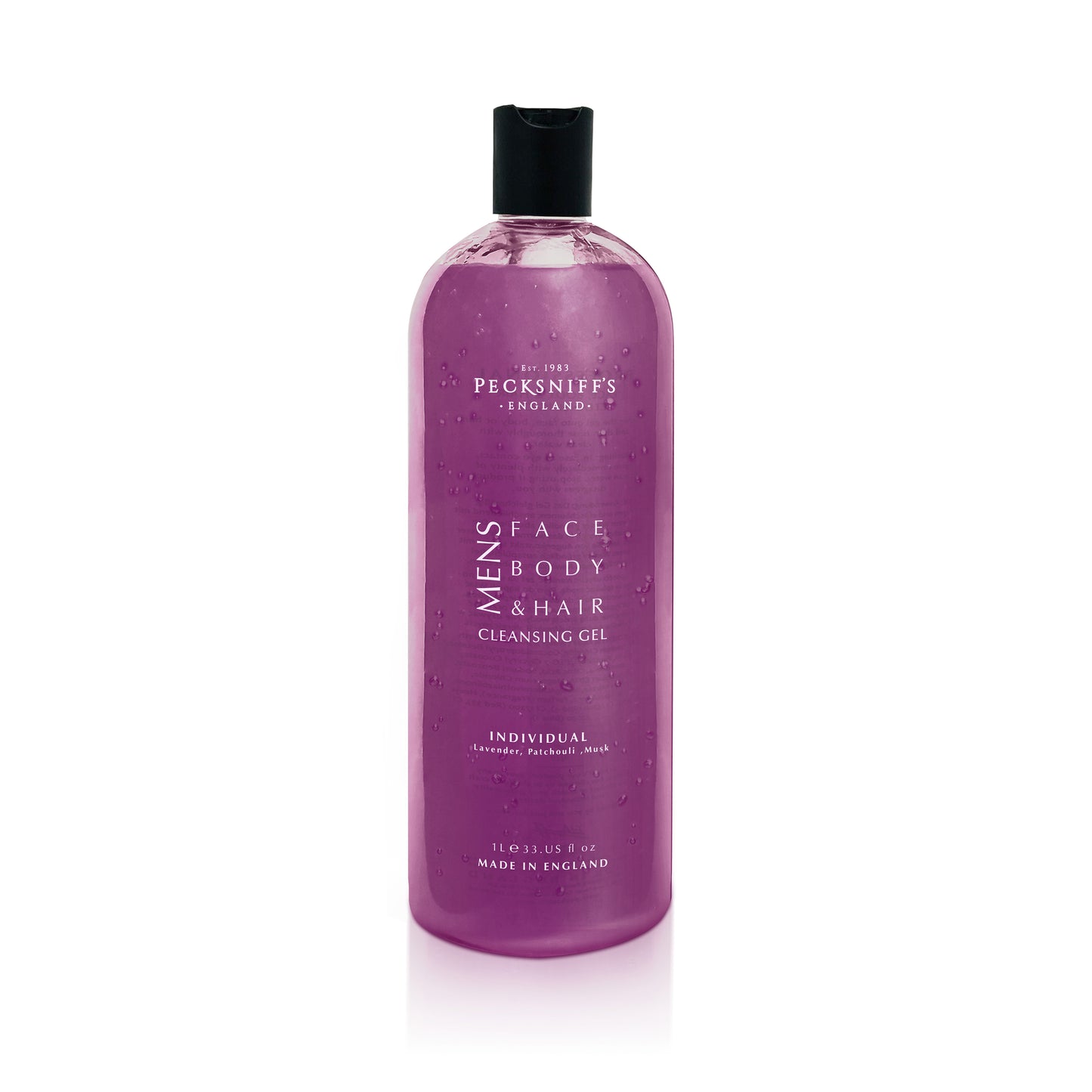 Pecksniff's Individual 3-In-1 Cleansing Gel | 1L/1000 ml/33.81 Fl Oz