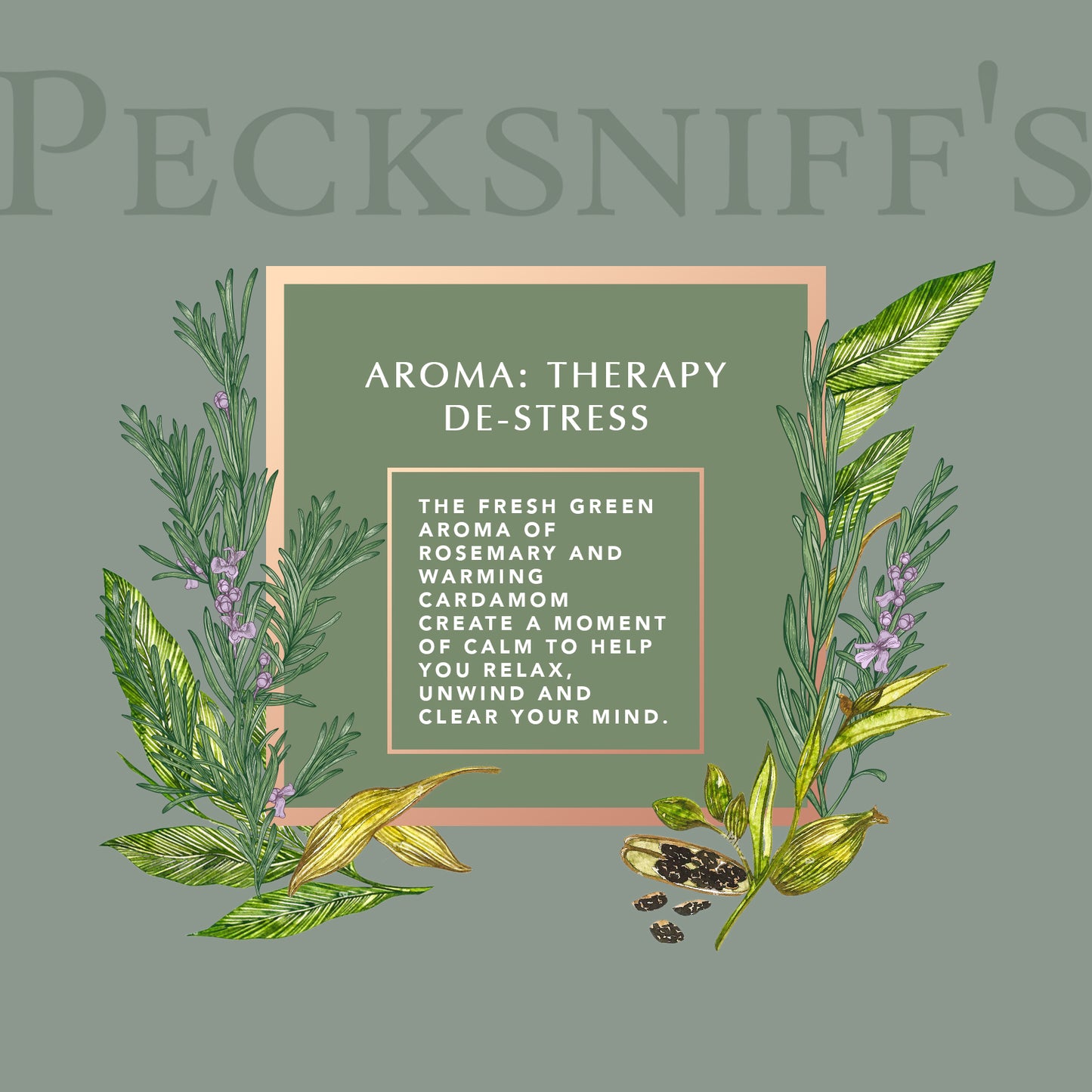 Pecksniffs Aromatherapy De-Stress Candle | 3 Wicks, 285g/10oz
