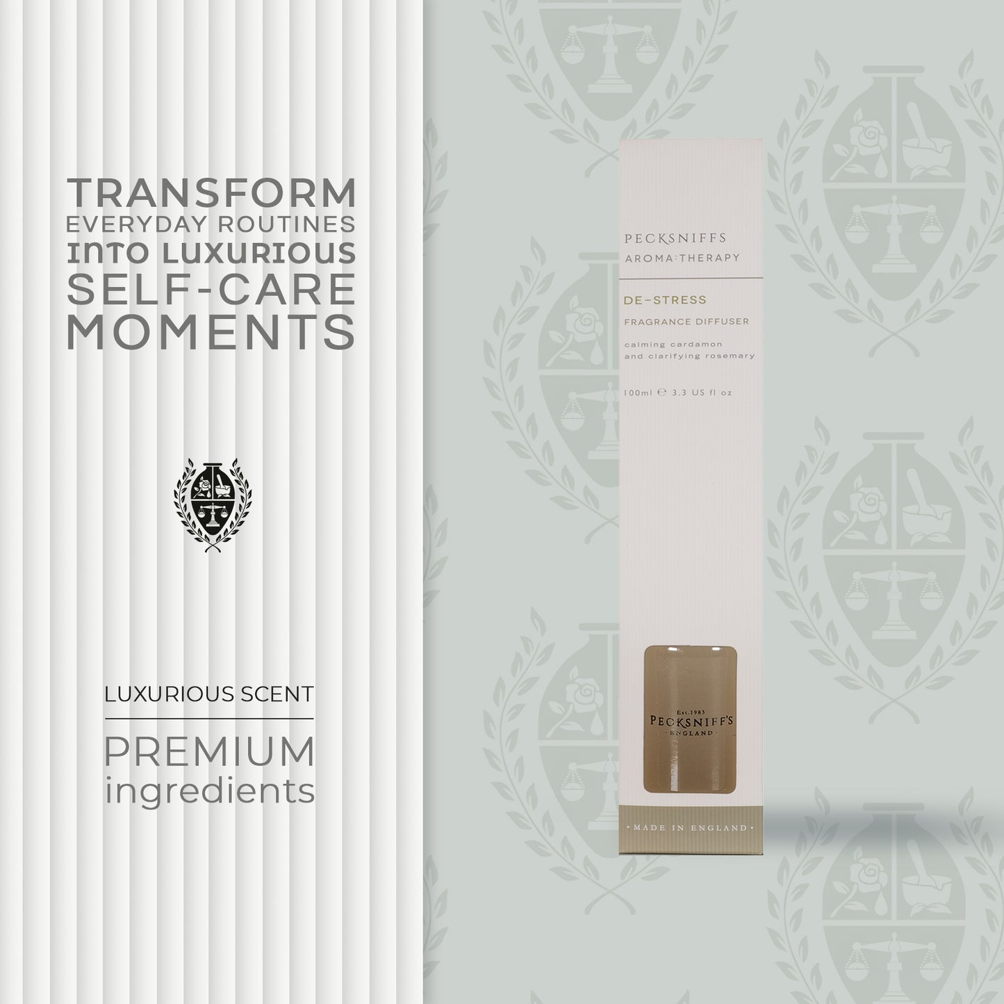 Pecksniffs De-Stress Diffuser | 100ml/3.38 Fl Oz