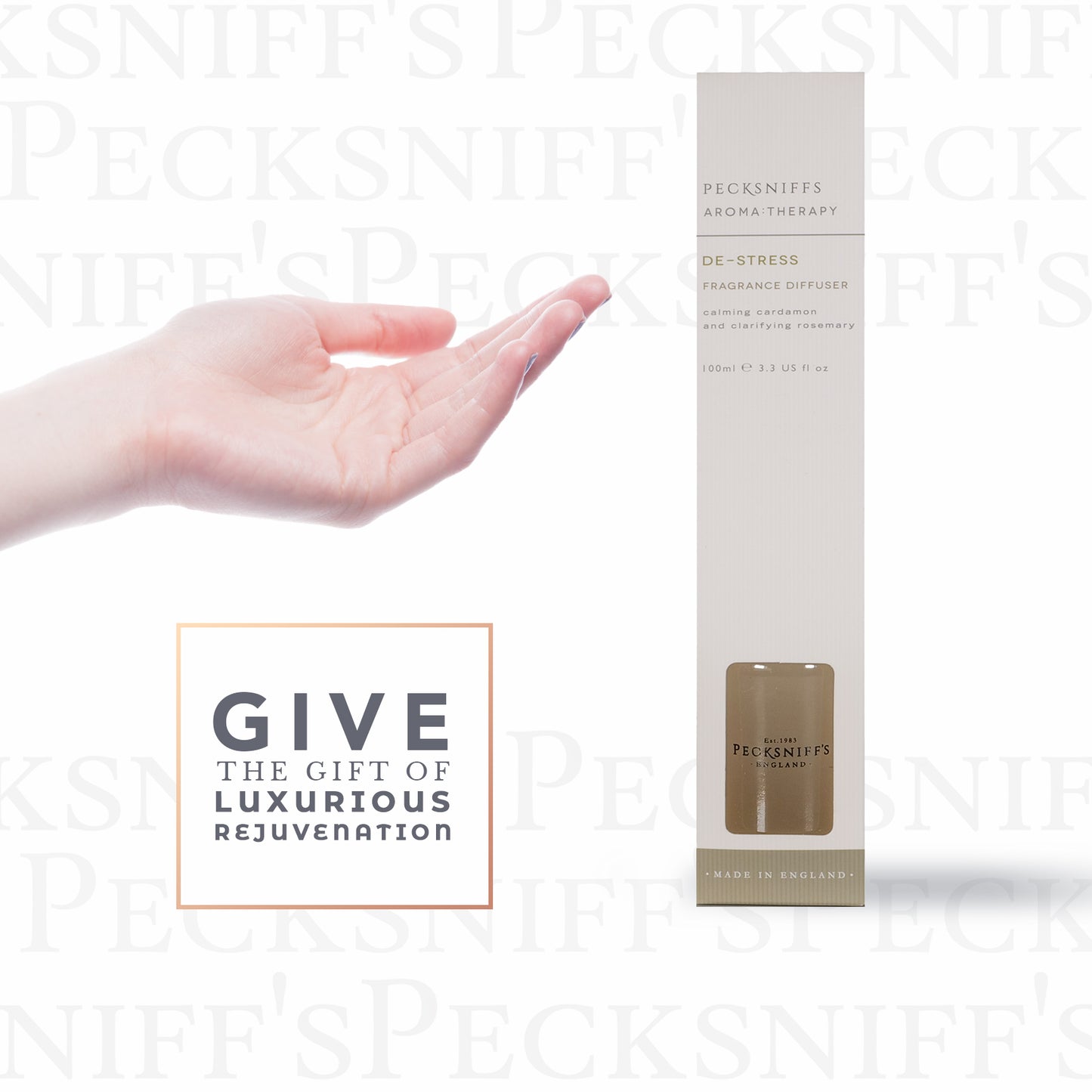 Pecksniffs De-Stress Diffuser | 100ml/3.38 Fl Oz
