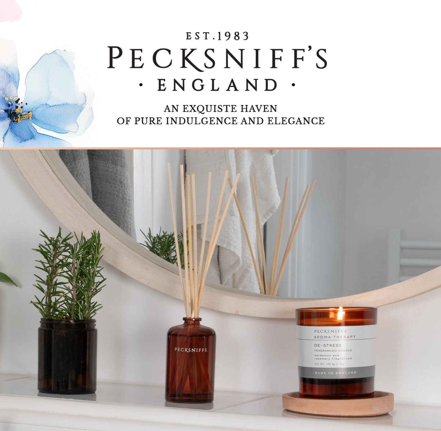 Pecksniffs De-Stress Diffuser | 100ml/3.38 Fl Oz