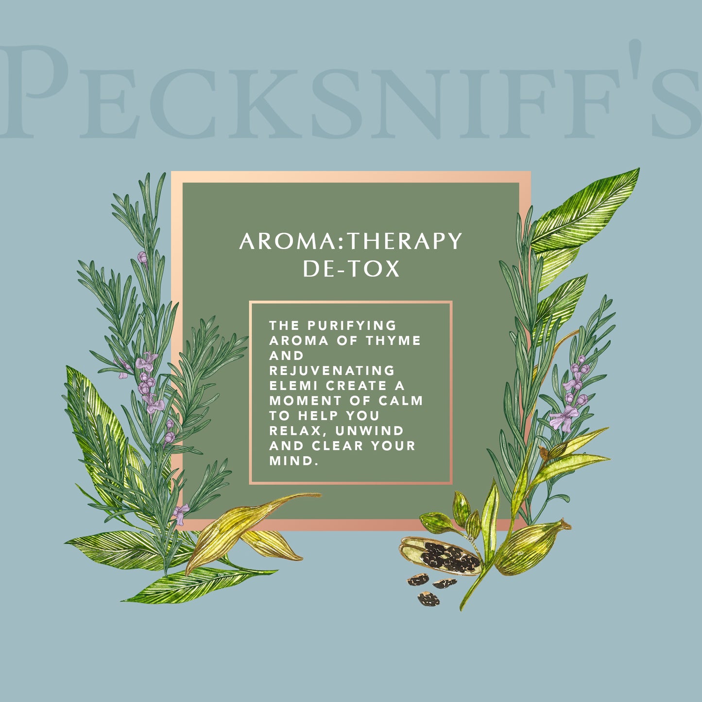 Pecksniffs Aromatherapy DE-TOX Candle | 3 Wicks, 285g/10oz