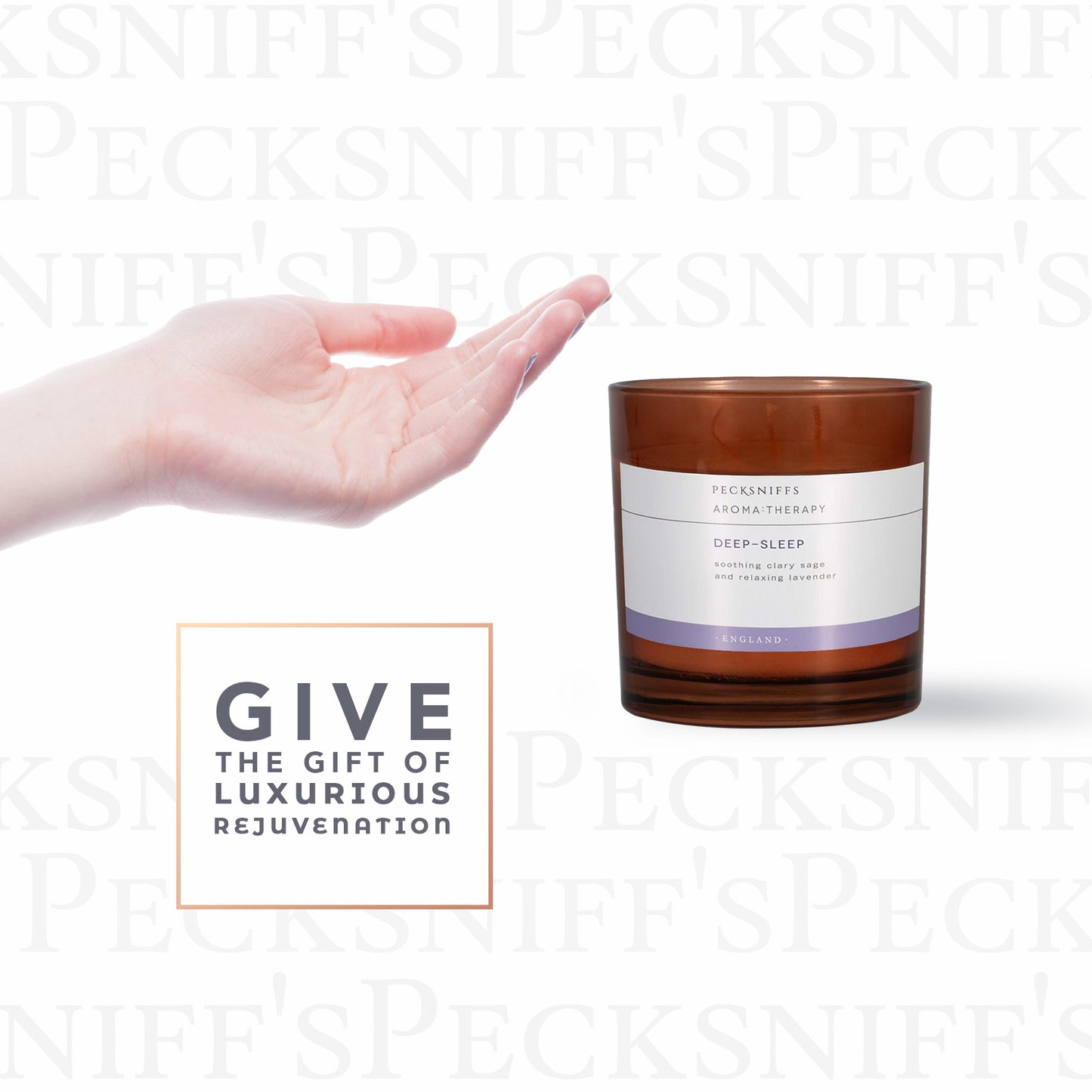 Pecksniffs Amber Deep Sleep Candle | 3 Wicks, 550g/19.40oz