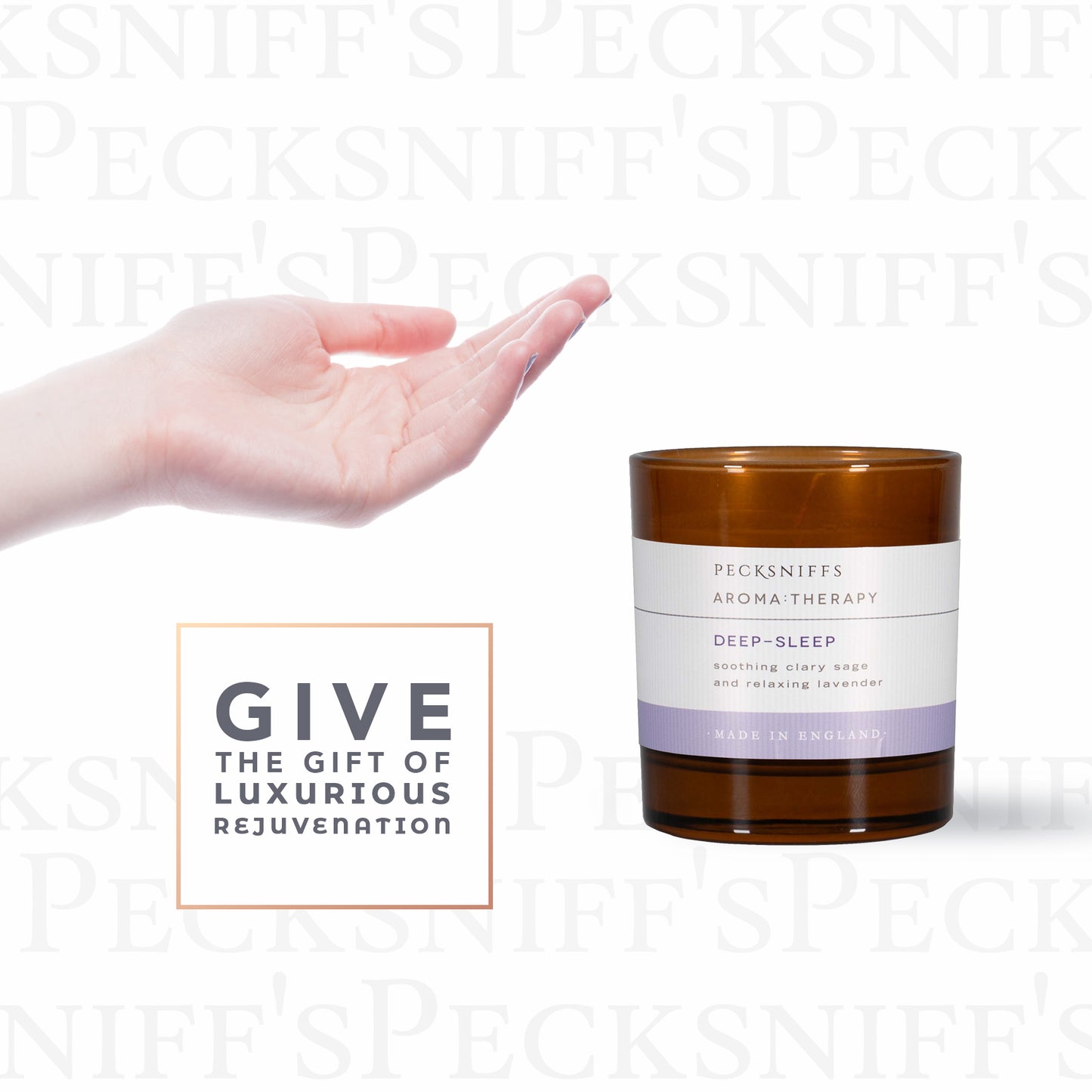 Pecksniffs Amber Deep-Sleep Aroma Therapy Candle | 1 Wick, 184g/6.49oz