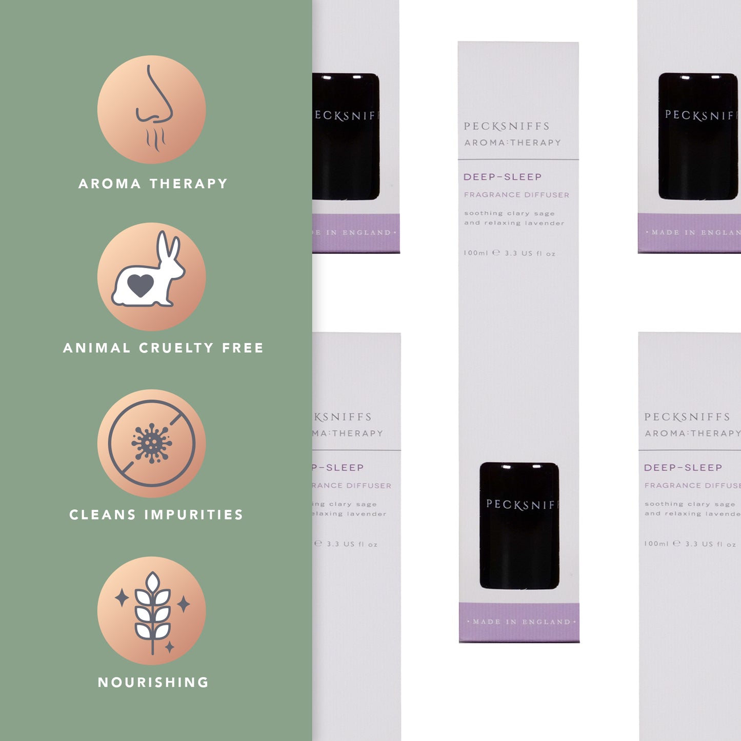 Pecksniffs Deep-Sleep Diffuser | 100ml/3.38 Fl Oz