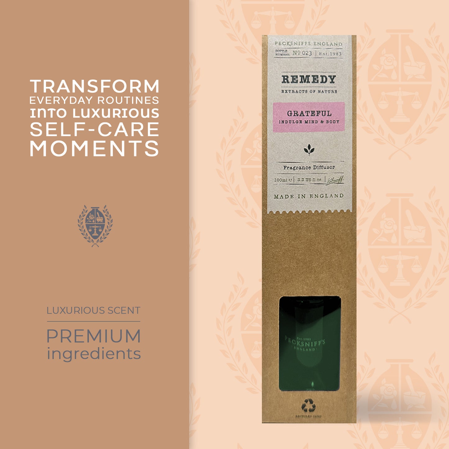 Pecksniffs Grateful Diffuser | 100ml/3.38 Fl Oz