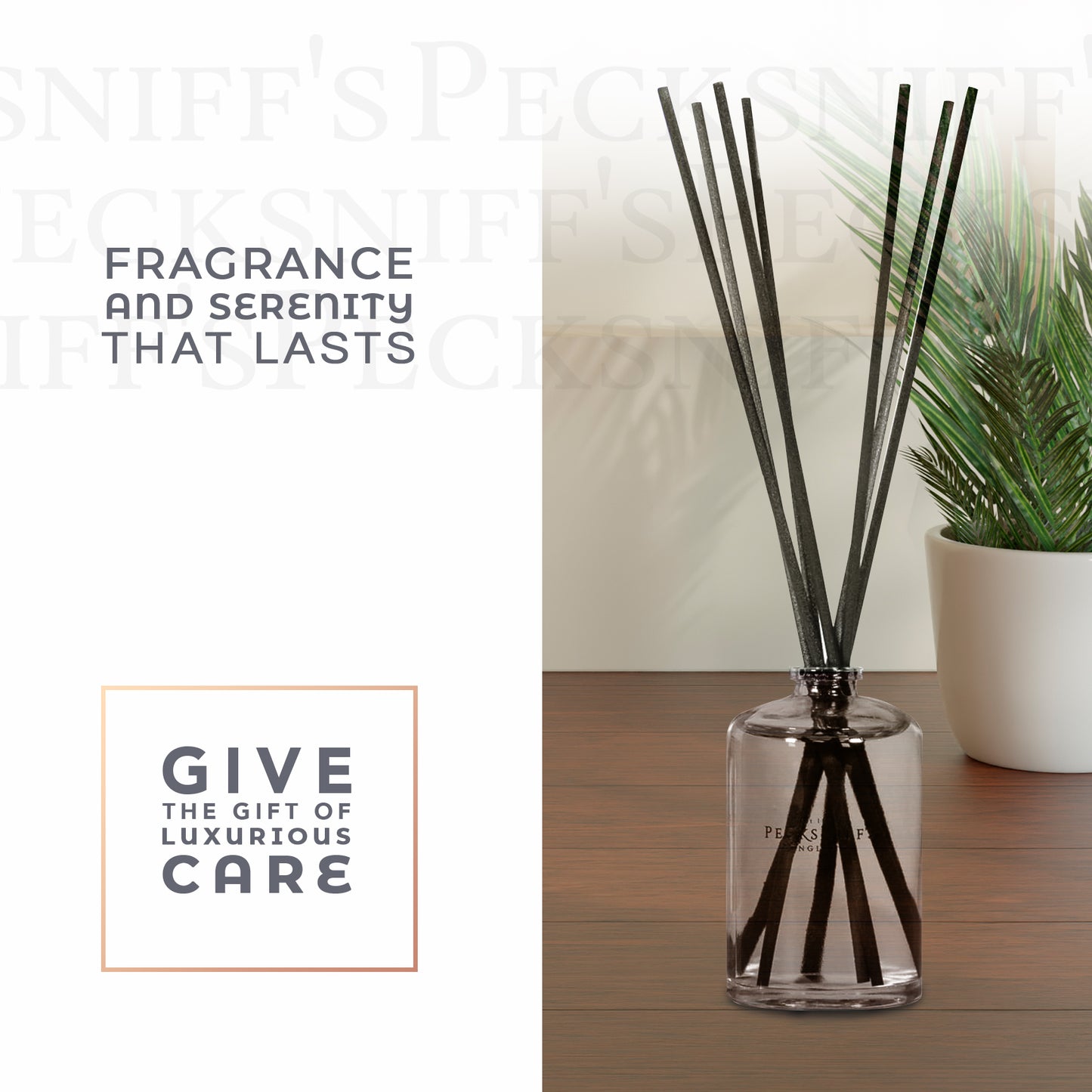 Pecksniffs Ginger Flower & Patchouli Diffuser | 100ml/3.38 Fl Oz
