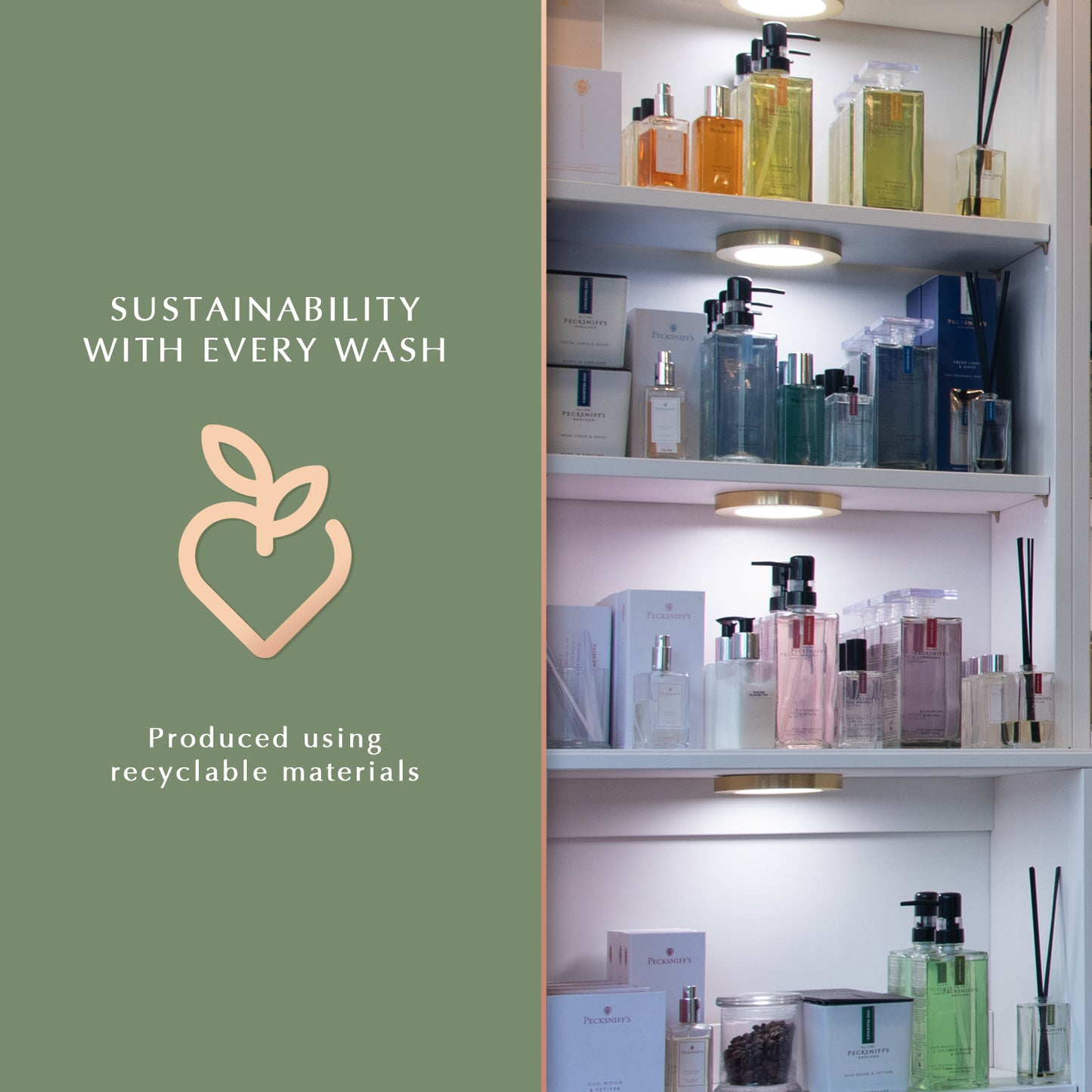 Pecksniffs Fresh Linen & Daisy Fine Fragrance Hand Wash in a Glass Bottle | 500ml, 16.9 Fl oz
