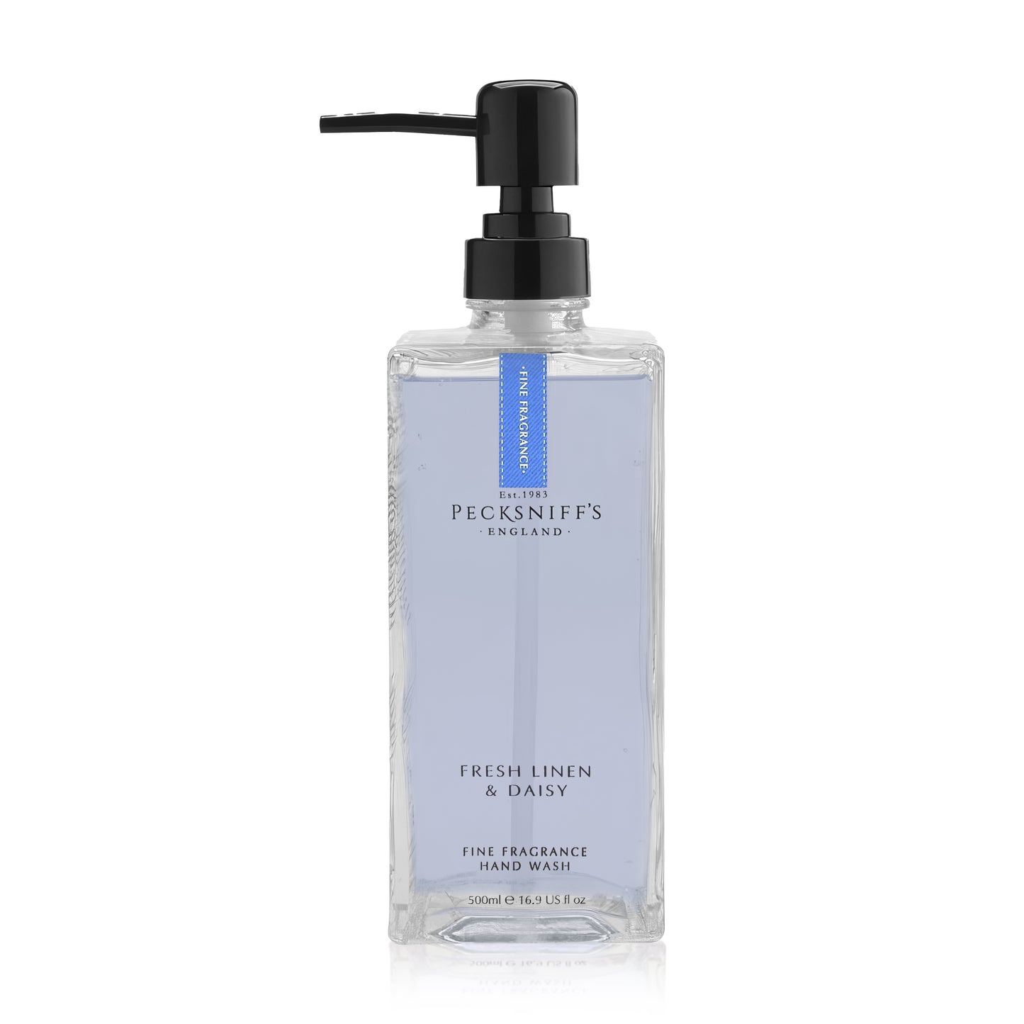 Pecksniffs Fresh Linen & Daisy Fine Fragrance Hand Wash in a Glass Bottle | 500ml, 16.9 Fl oz