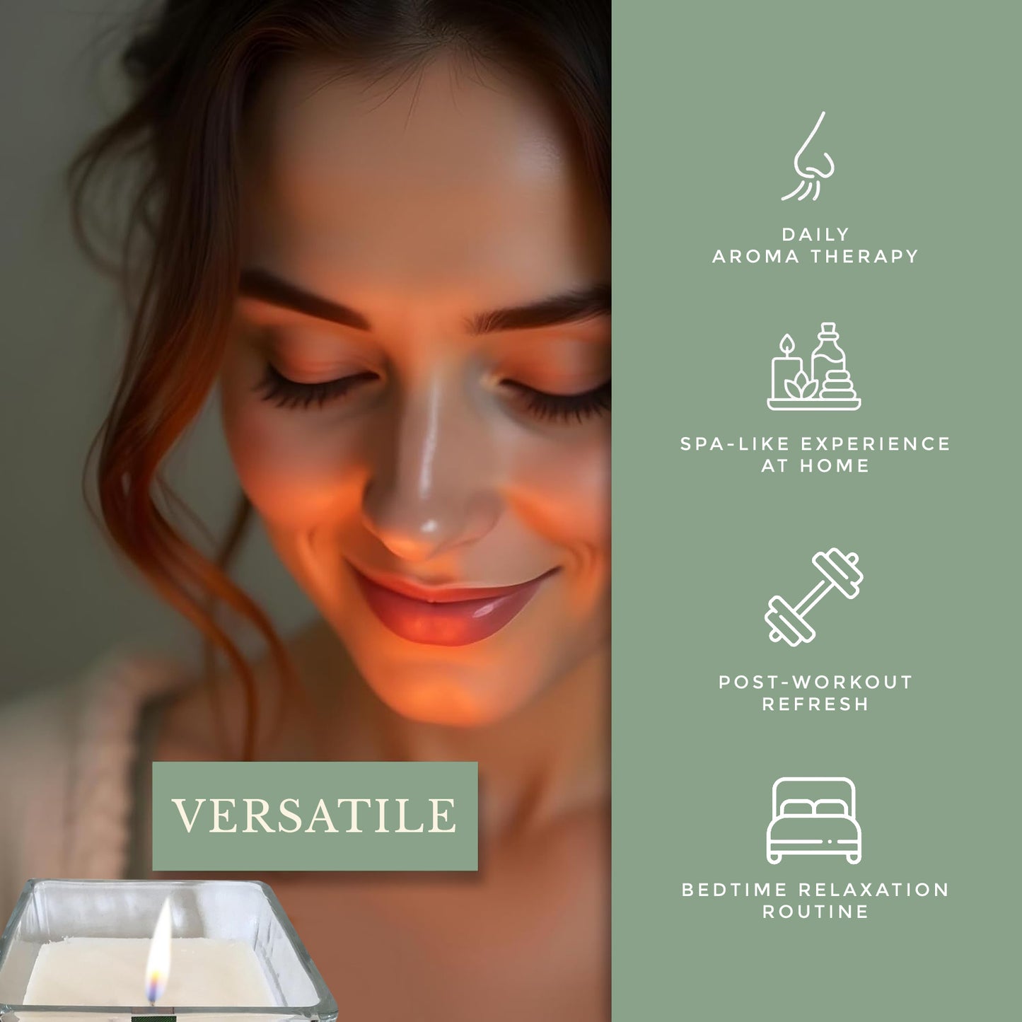 Pecksniffs Prestige Fresh Linen & Daisy Scented Square Candle | 1 Wick, 190g/6.7oz