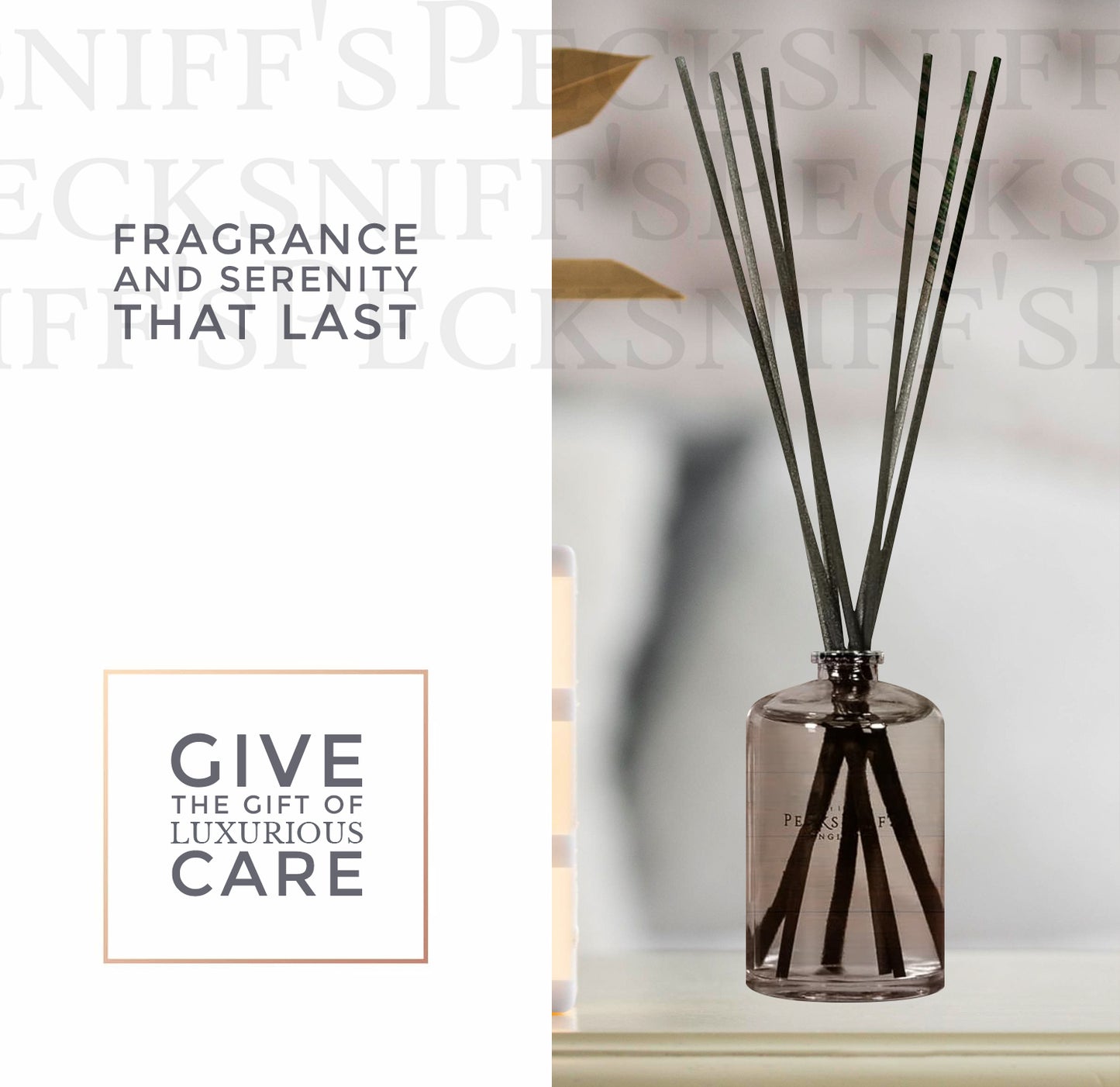 Pecksniffs Gingerflower & Patchouli Diffuser | 200ml/6.76 Fl Oz