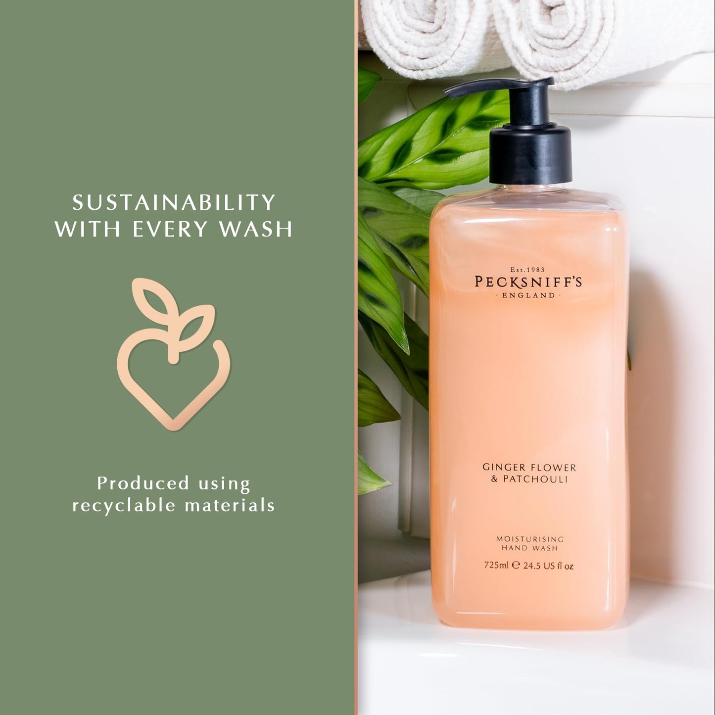 Pecksniff's Ginger Flower & Patchouli Hand Wash 725 ml/24.5 Fl Oz