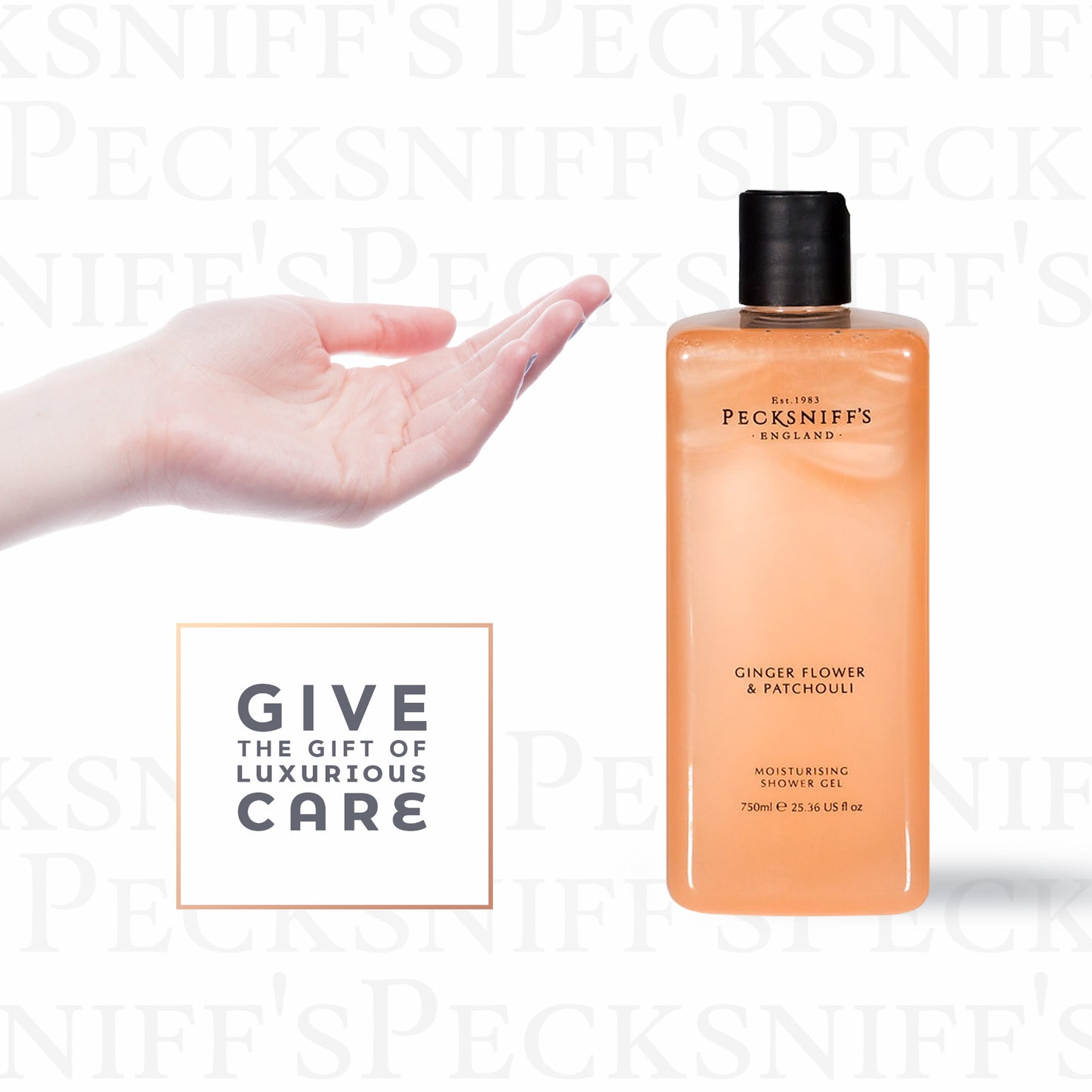 Pecksniff's Ginger Flower & Patchouli Moisturizing Shower Gel | 750 ml/25.3 Fl Oz