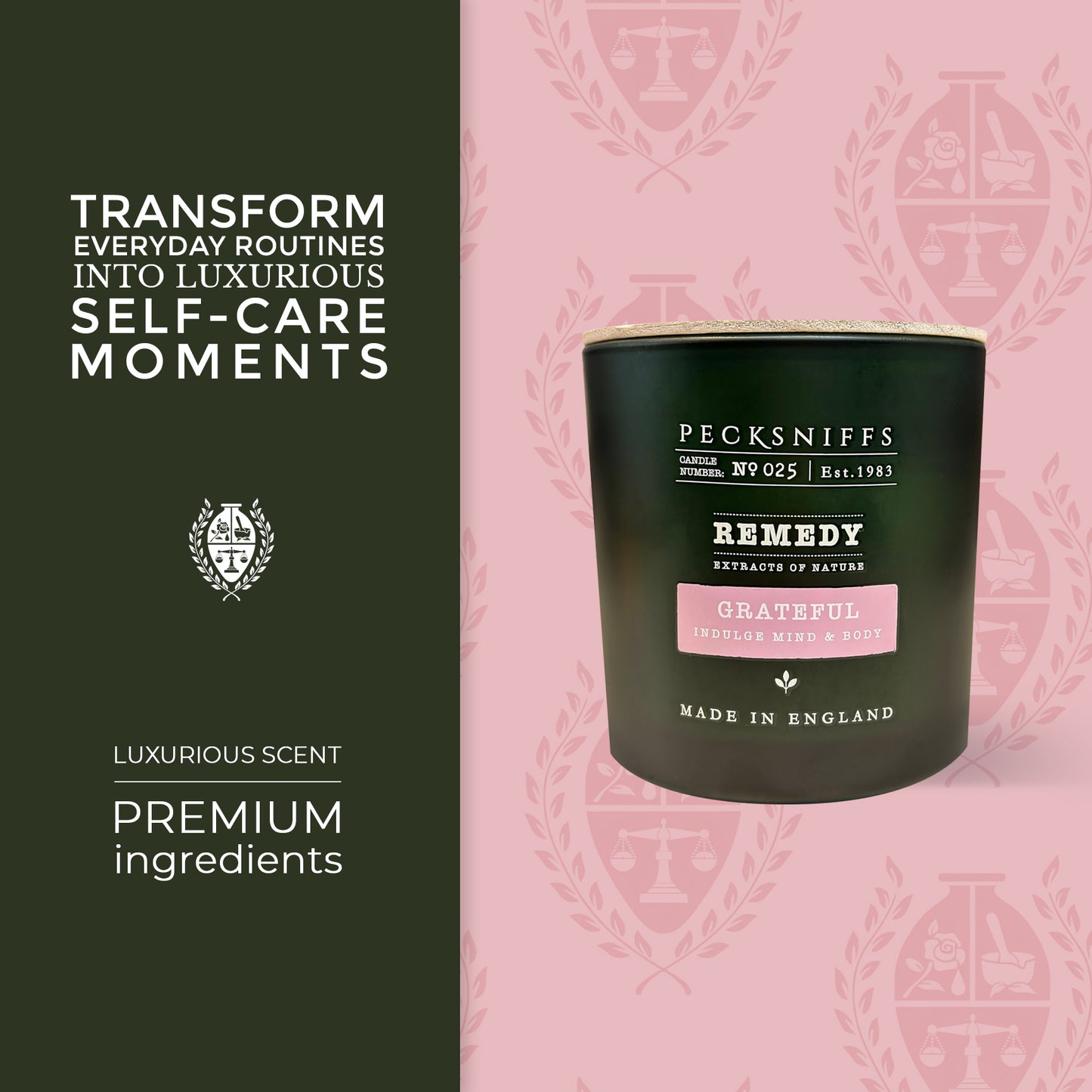 Pecksniffs Remedy Grateful Scented Candle | 3 Wicks, 550g/19.4oz