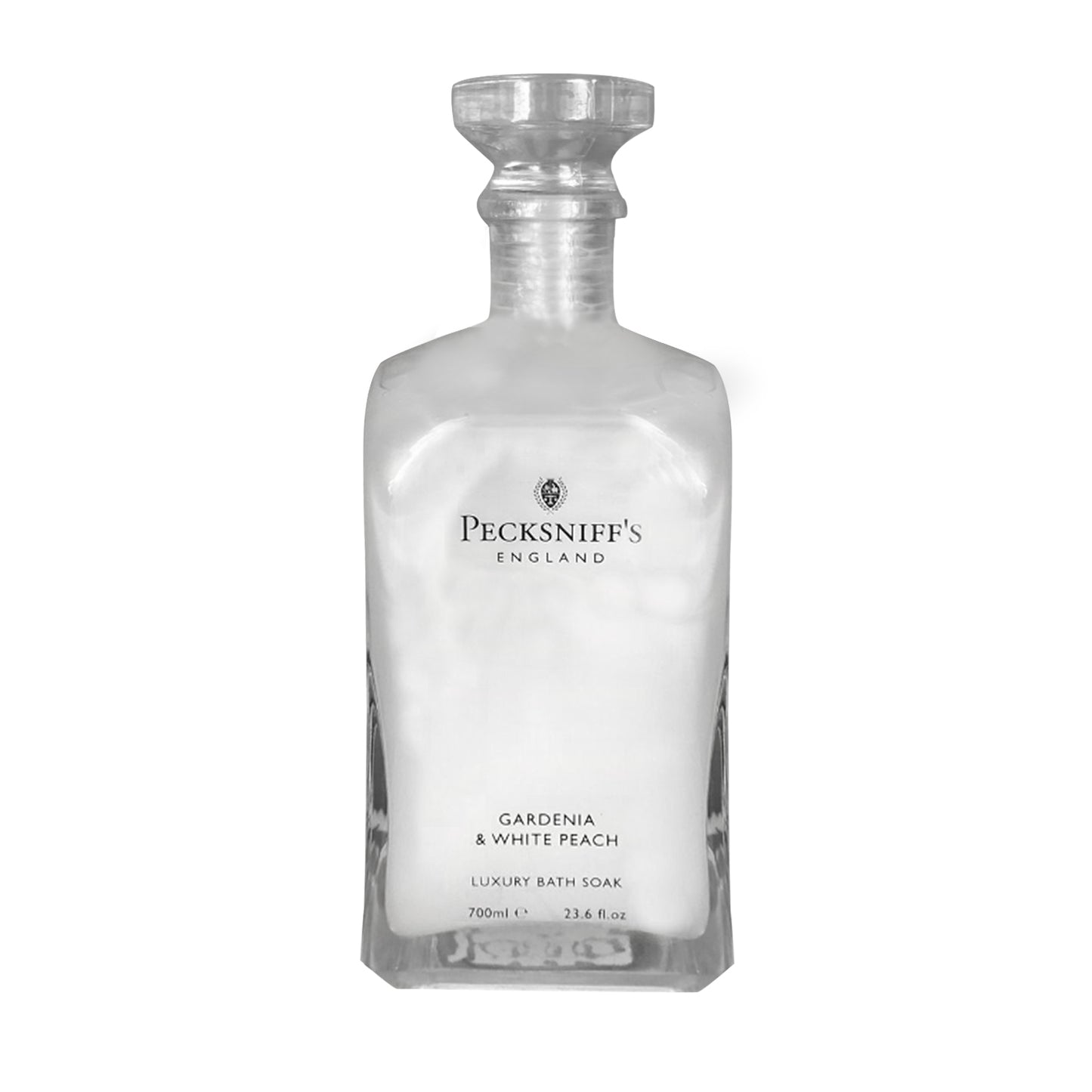 Pecksniffs Gardenia & White Peach Luxury Bath Soak | 700ml /23.6 Fl Oz