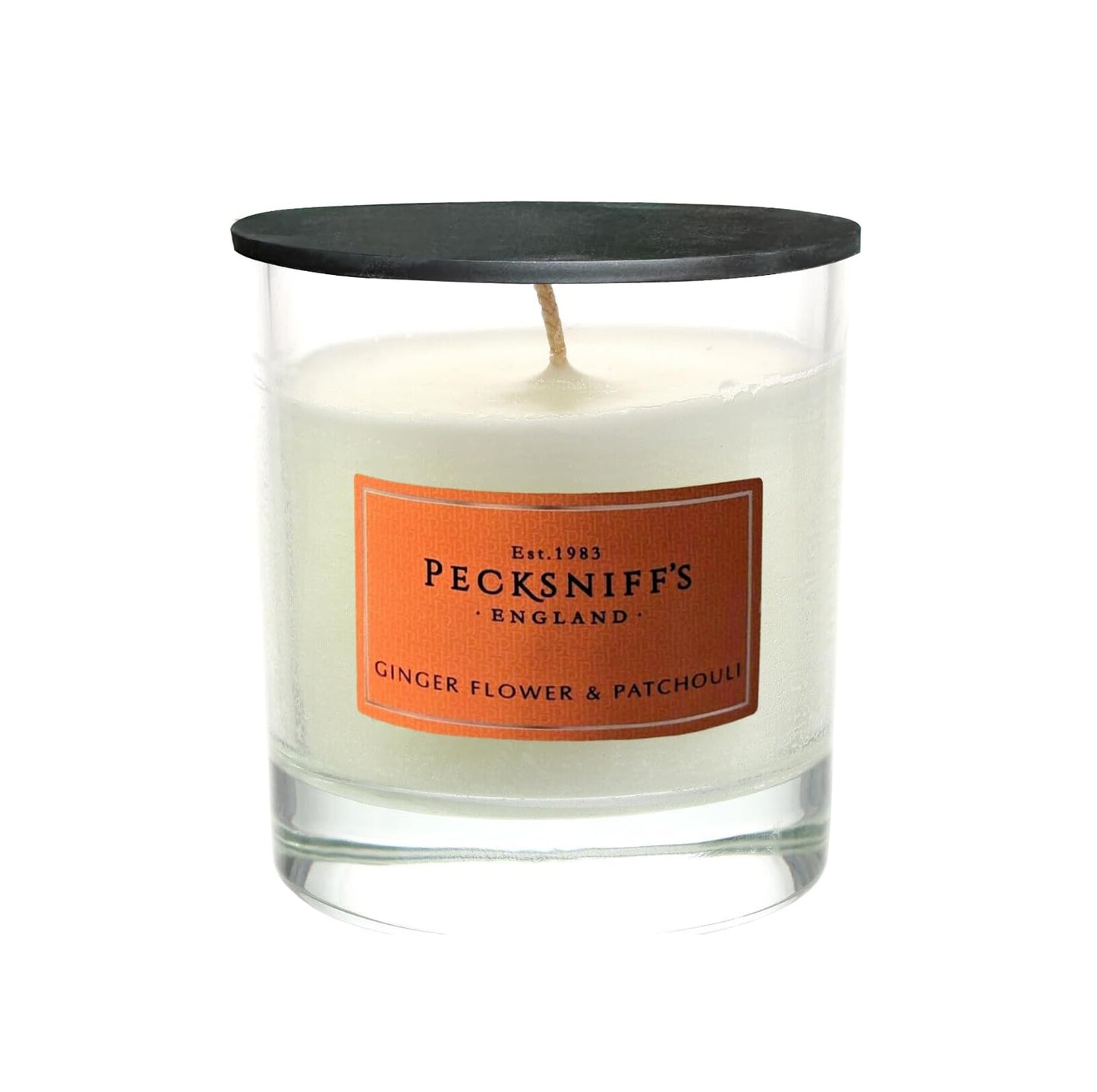 Pecksniff's Classic Ginger Flower & Patchouli Scented Candle | 1 Wick, 184g/6.49oz