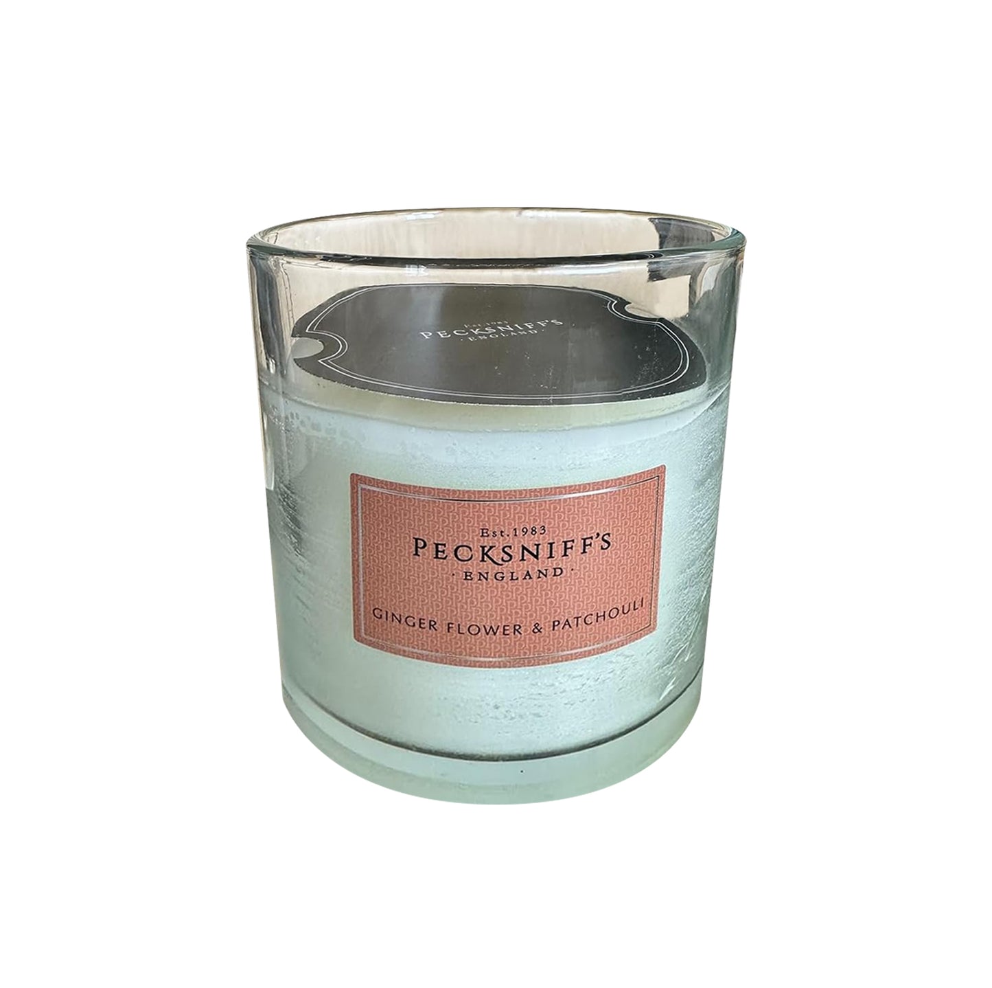 Pecksniffs Classic Gingerflower & Patchouli Scented Candle with Dust Cover | 3 Wicks, 550g/19.4oz