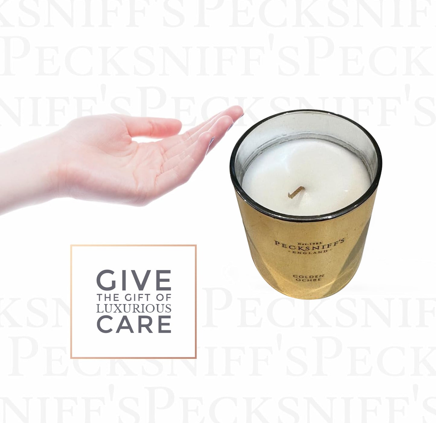 Pecksniffs Golden Ochre Scented Candle | 1 Wick, 180g/6.34 oz