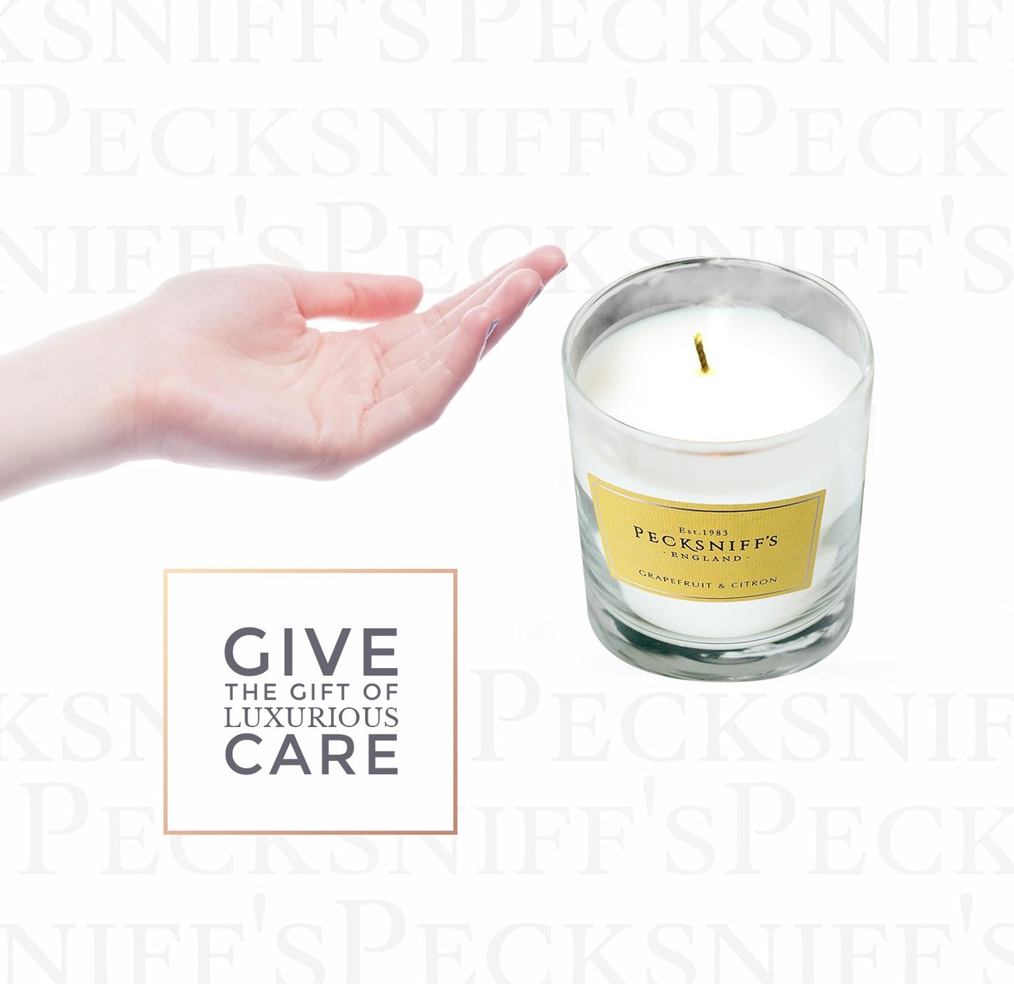 Pecksniff's Classic Grapefruit & Citron Scented Candle | 1 Wick, 184g/6.49oz