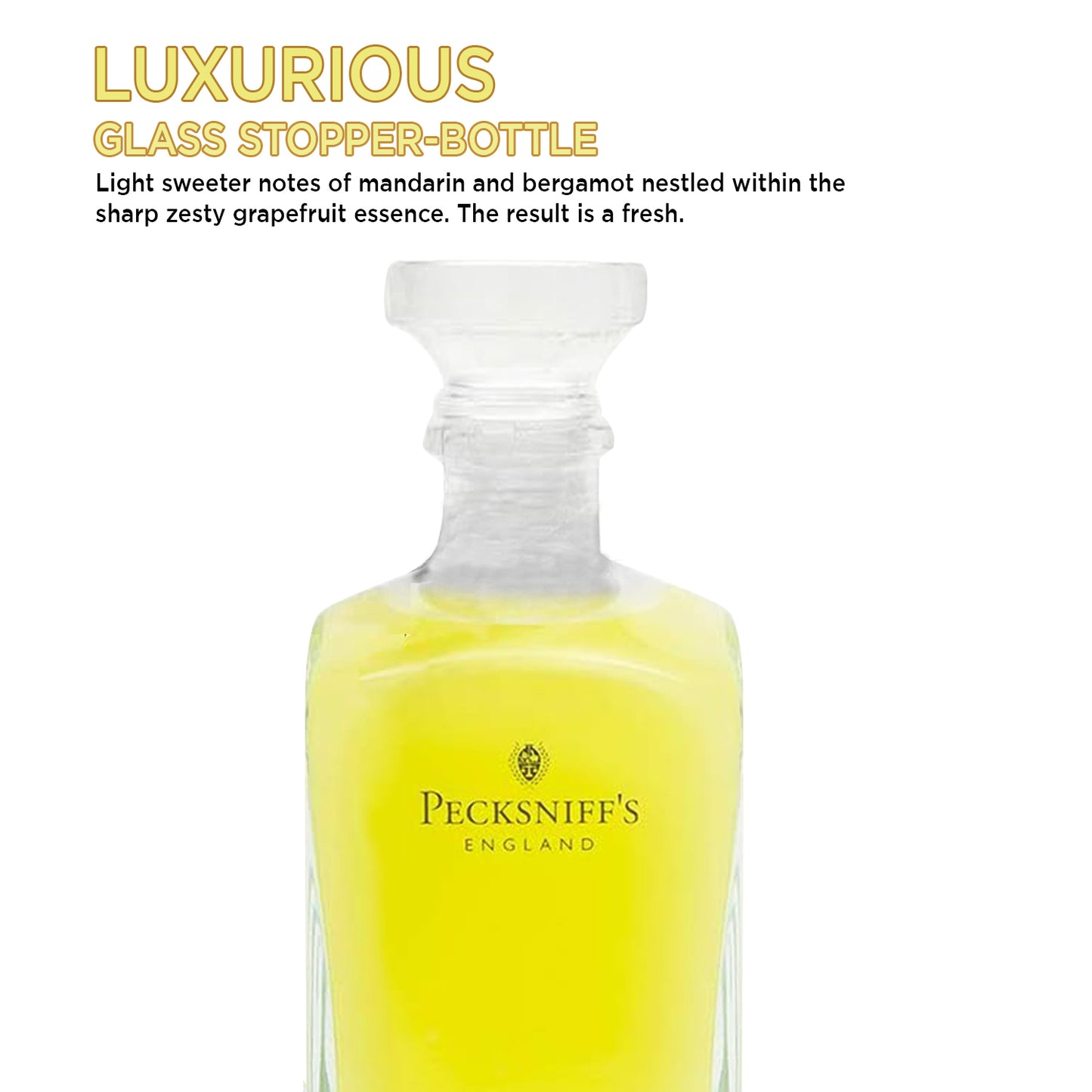 Pecksniffs Grapefruit & Citron Luxury Bath Soak | 700ml /23.6 Fl Oz