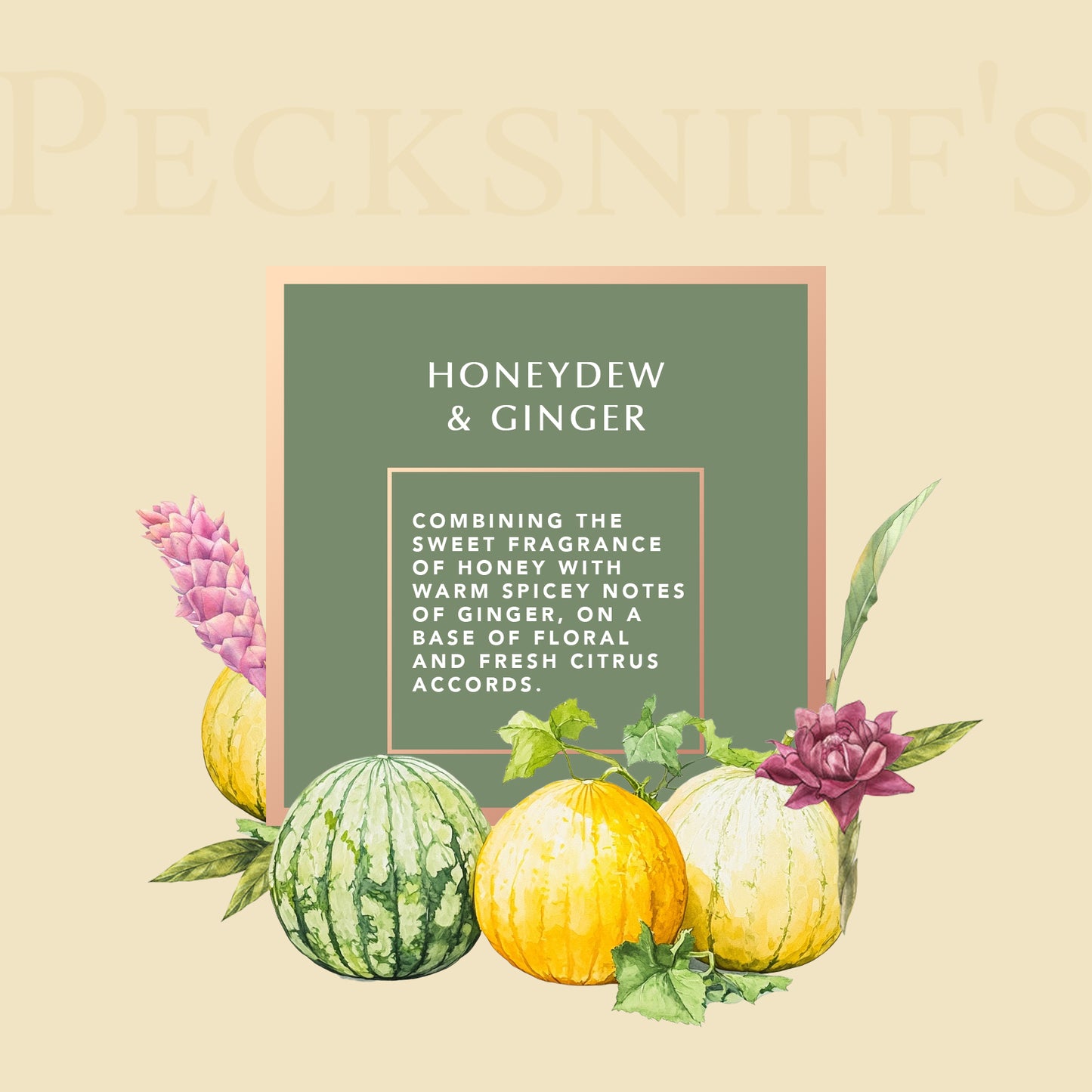 Pecksniff's Prestige Honeydew & Ginger Bath Soak Decanter | 500ml/16.9 Fl Oz