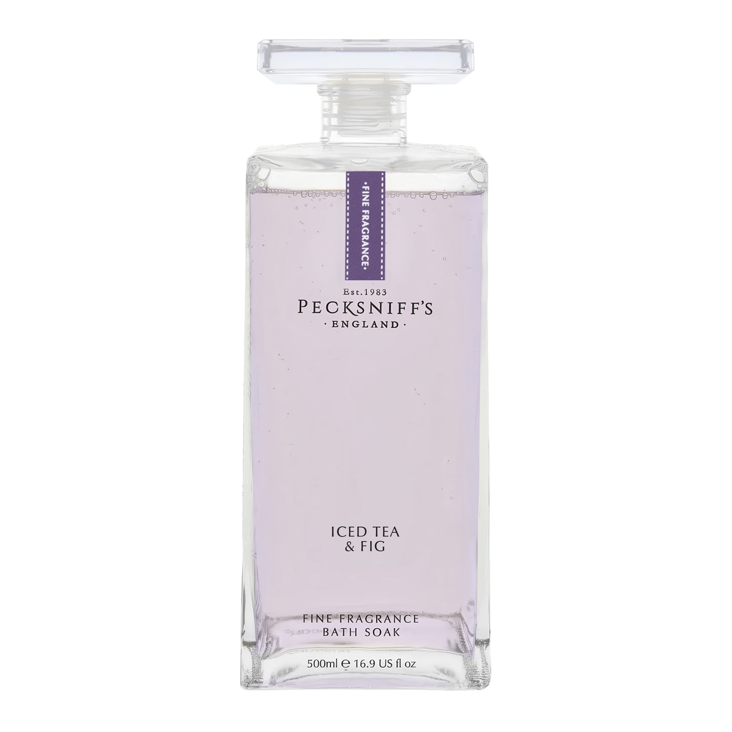 Pecksniff's Prestige Iced Tea & Fig Bath Soak Decanter | 500ml/16.9 Fl Oz