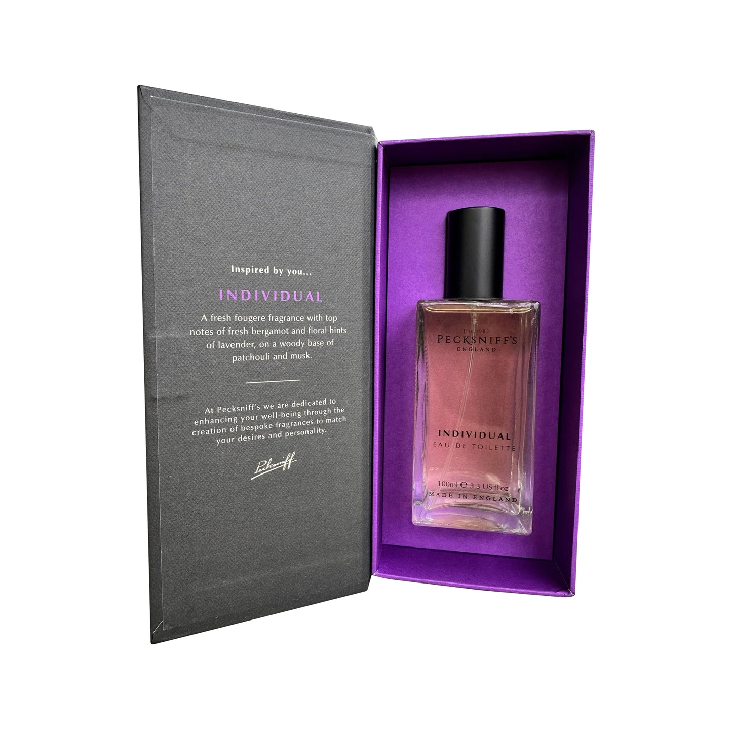 Pecksniff’s Men’s Eau de Toilette – Individual Scent, 100ml/3.3 fl oz Cologne – Bold, Masculine Fragrance in Spray Bottle