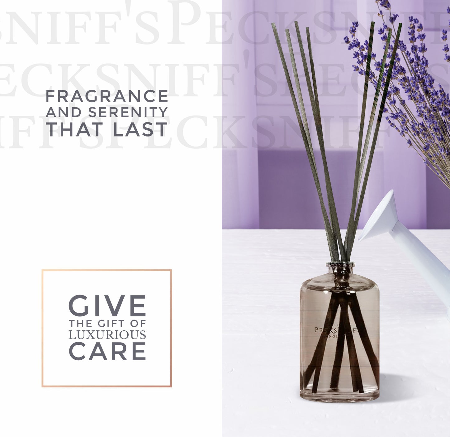 Pecksniffs Lavender & White Tea Diffuser | 200ml/6.76 Fl Oz