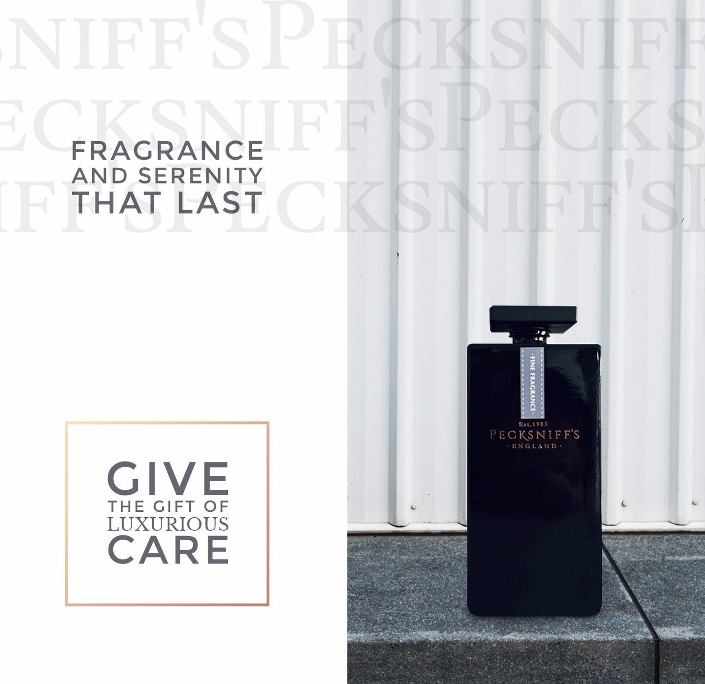 Pecksniff's Leather and Cedar Black Square Diffuser | 200ml/6.76 Fl Oz
