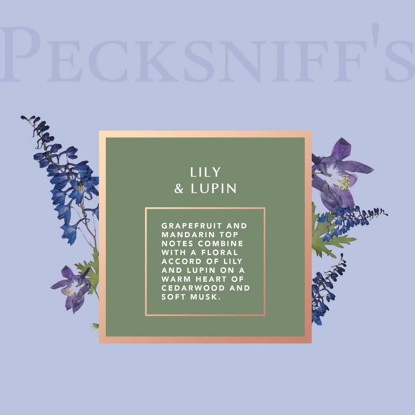 Pecksniffs Lily & Lupin Bath Soak Decanter | 500ml/16.9 Fl Oz