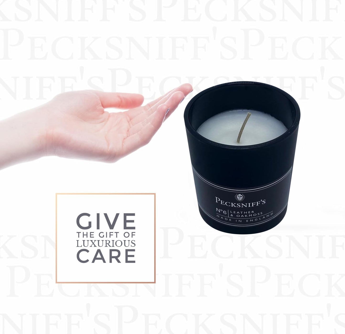 Pecksniffs Leather & Oakmoss Scented Candle | 1 Wick, 100g/3.5oz
