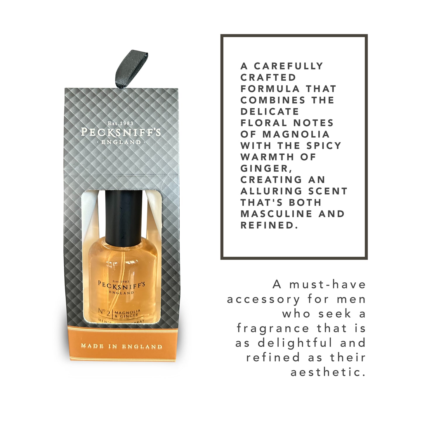 Pecksniff's Cracker Body Mist Magnolia & Ginger Body Spray | 50ml, 1.69 Fl Oz