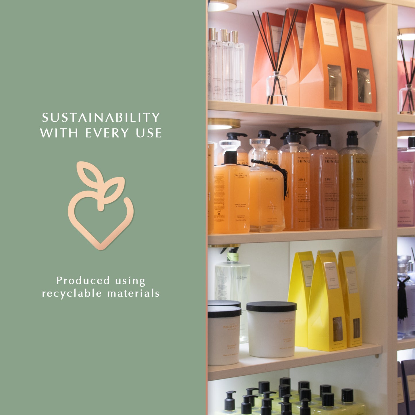 Pecksniffs Mango & Papaya Silk Exfoliating Shower Gel | 1000 ml / 33.80 Fl Oz