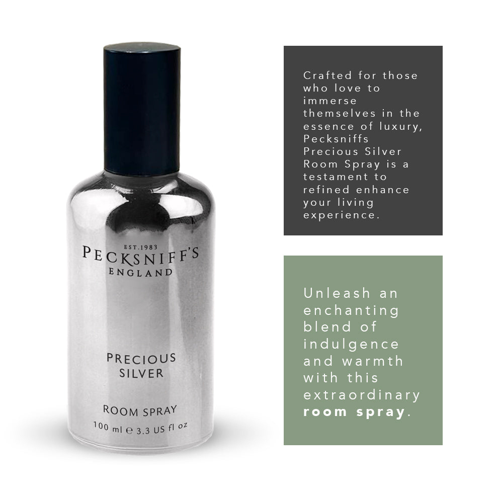 Pecksniffs Precious Silver Room Spray | 100ml/3.38 Fl Oz