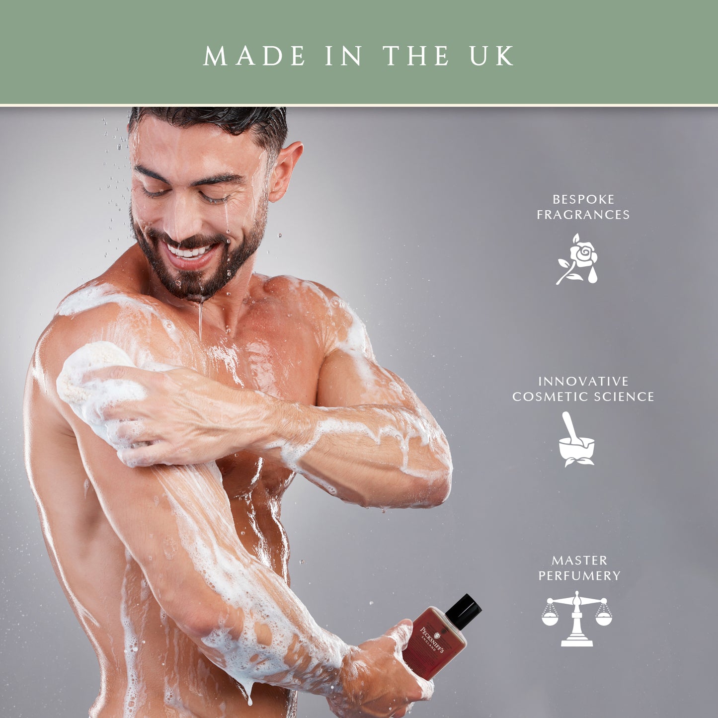 Pecksniffs Professional Men's Bath and Shower Gel | 500ml /16.9 Fl Oz