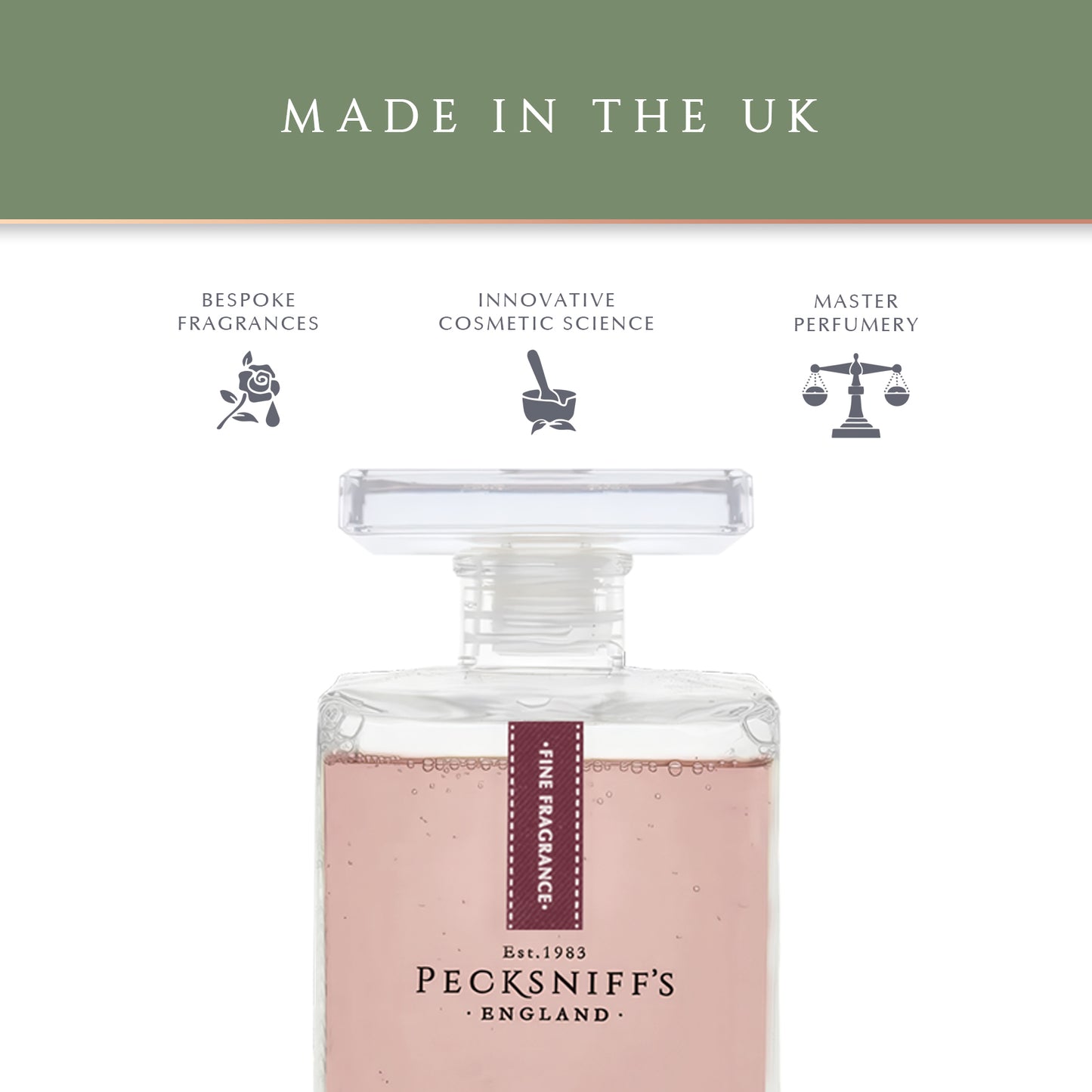 Pecksniffs Prestige Raindrops & Roses Bath Soak Decanter | 500ml/16.9 Fl Oz