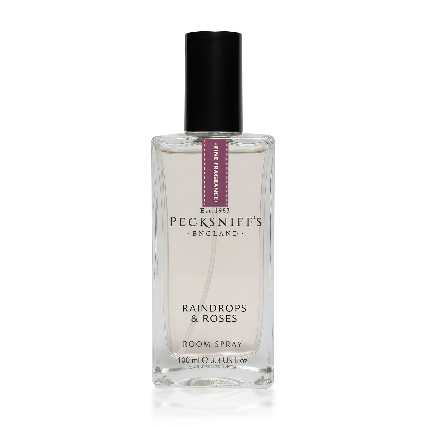 Pecksniffs Raindrops & Roses Square Room Spray | 100ml/3.38 Fl Oz