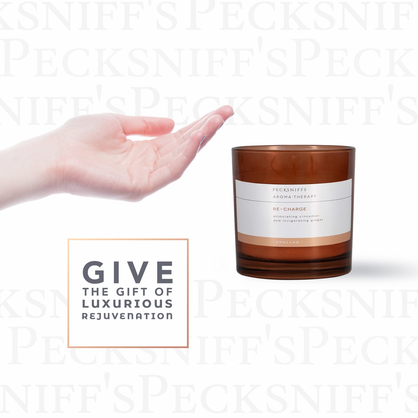 Pecksniffs Amber Re-Charge Candle | 3 Wicks, 550g/19.40oz
