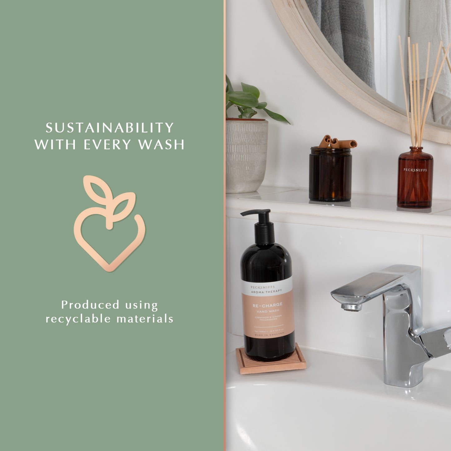 Pecksniff's Aroma:Therapy Re-Charge 500 ml/16.9 fl oz Hand Wash