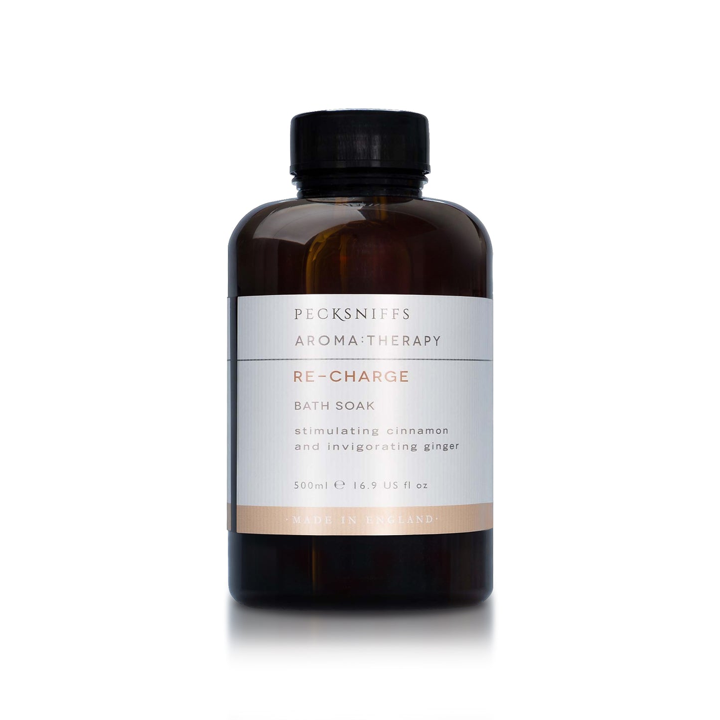 Pecksniffs Aroma:Therapy Re-Charge Bath Soak Decanter | 500ml/16.9 Fl Oz